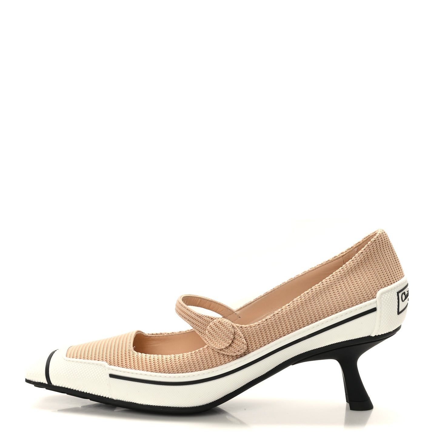 Technical Canvas Rubber D-Motion 55mm Pumps 36.5 Nude