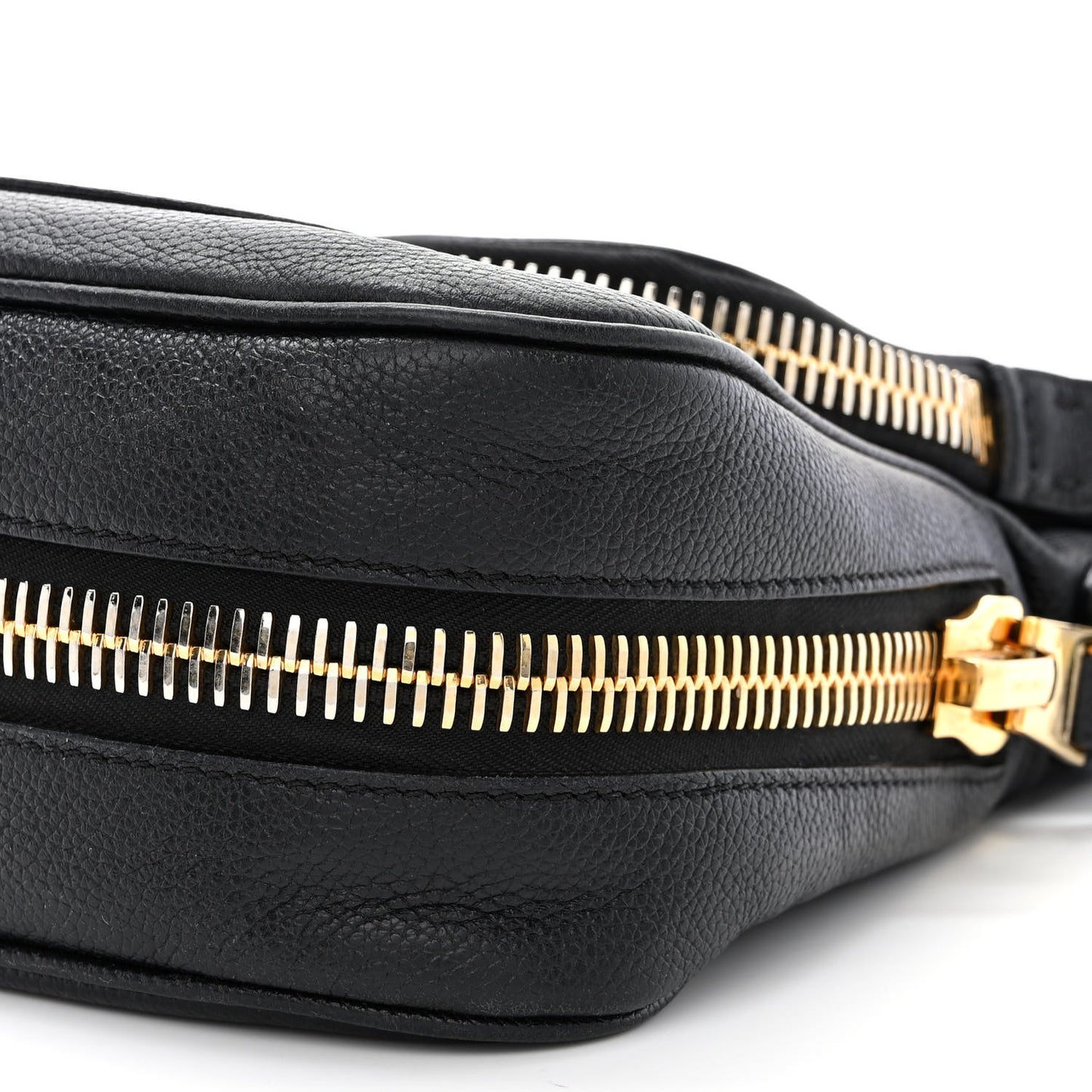 Grained Calfskin Medium Jennifer Crossbody Bag Black