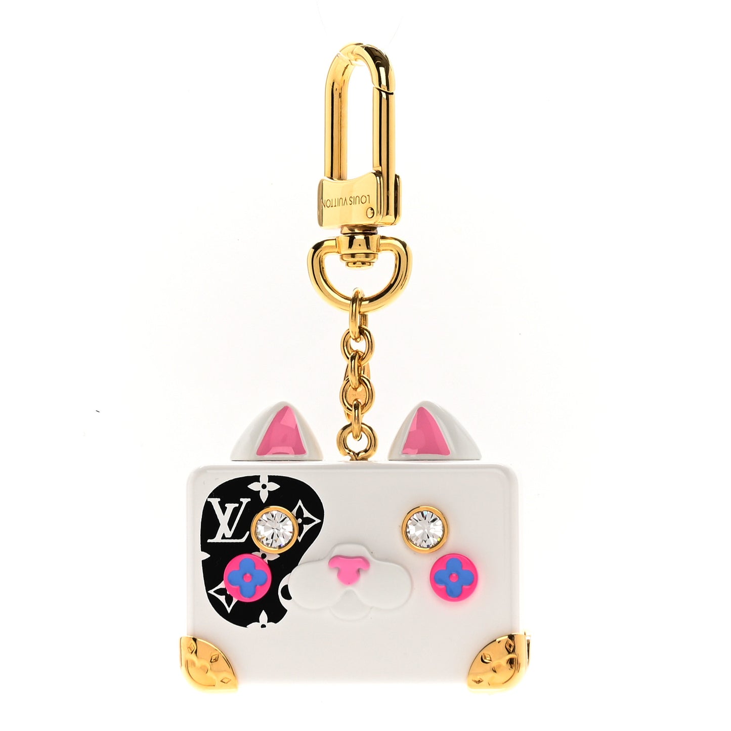 Resin Crystal Catrunk Bag Charm Keyring