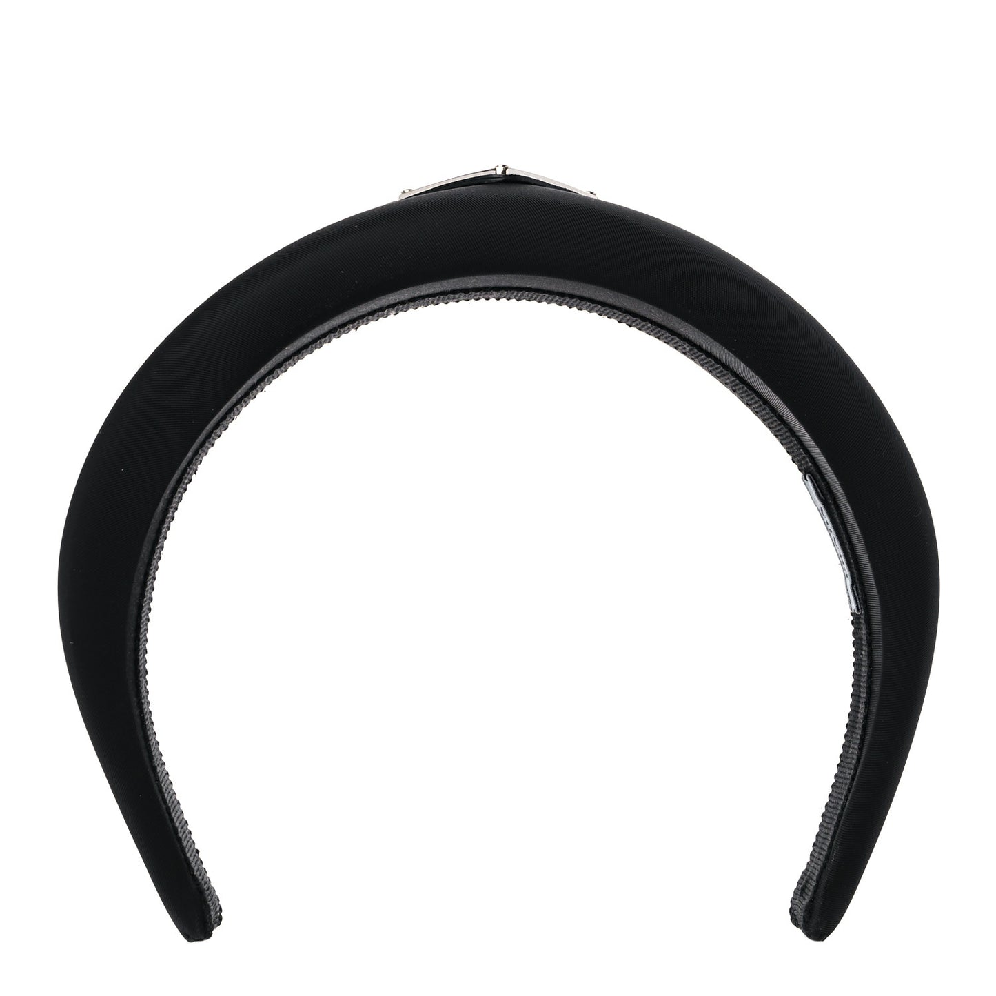 Re-Nylon Metal Triangle Logo Headband Black