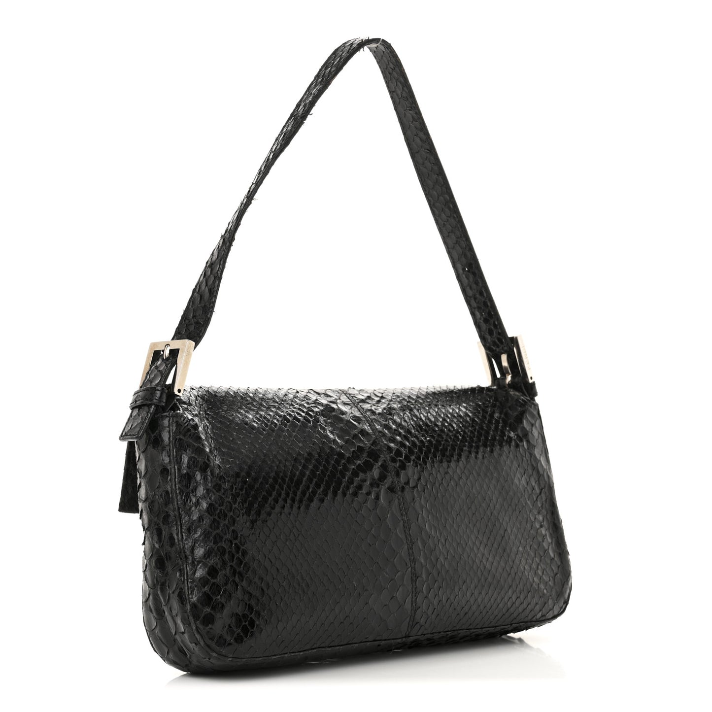Snakeskin Baguette Black