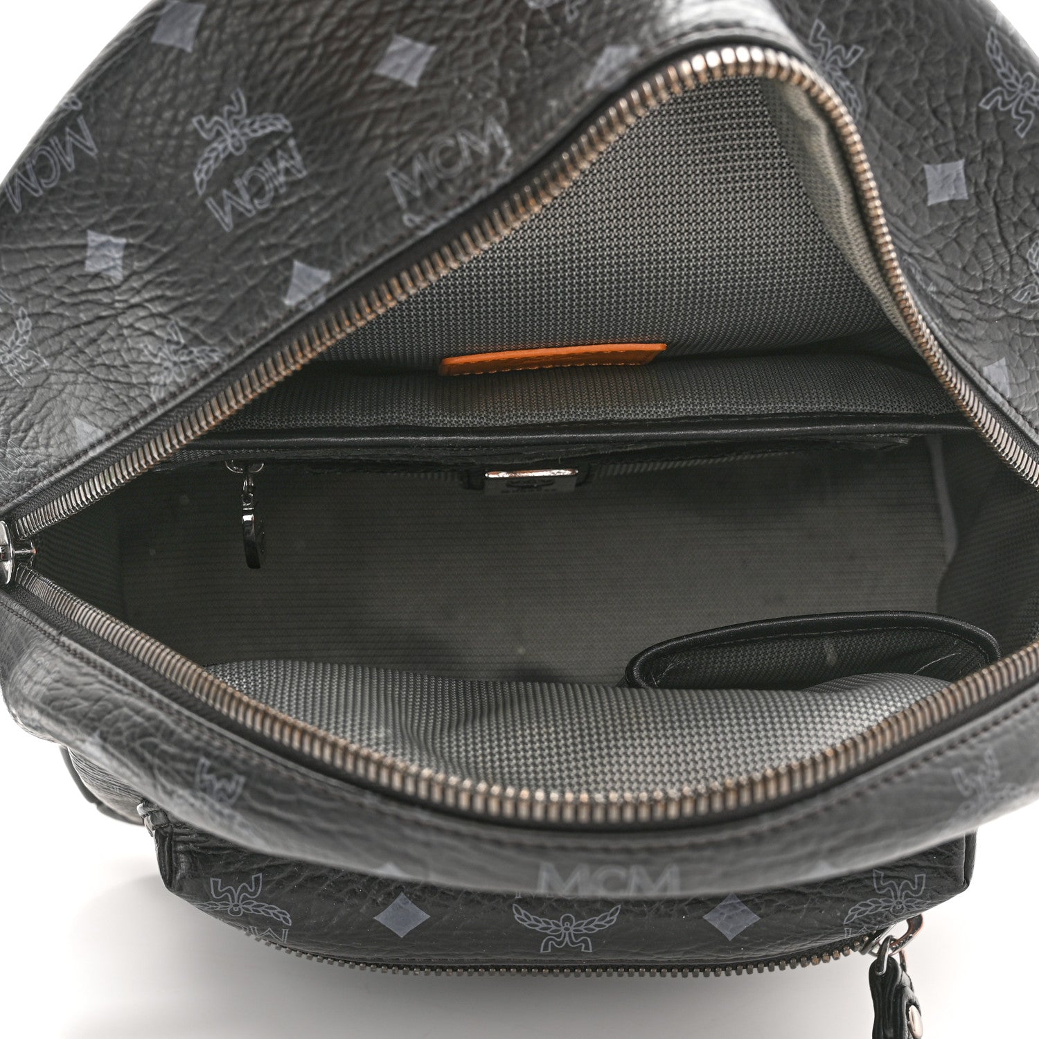 MCM Visetos Small Side Stud Stark Backpack Black 5 of 11