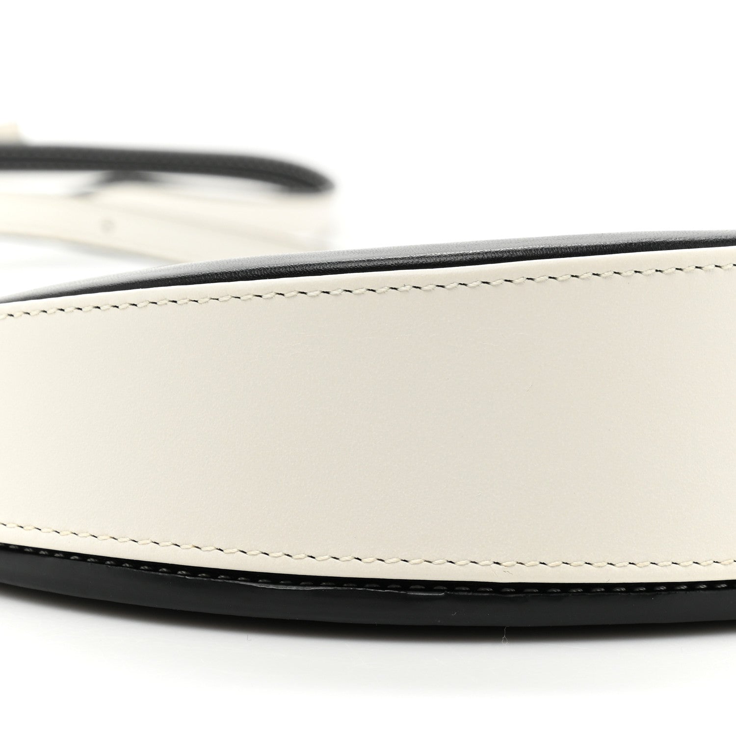 Loewe Soft Calfskin Heel Bag Black Soft White 9 of 10