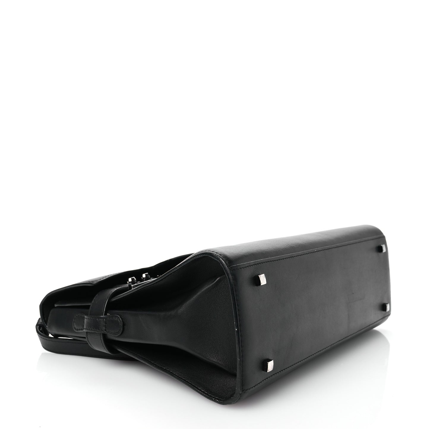 Calfskin MM Tempete Satchel Black