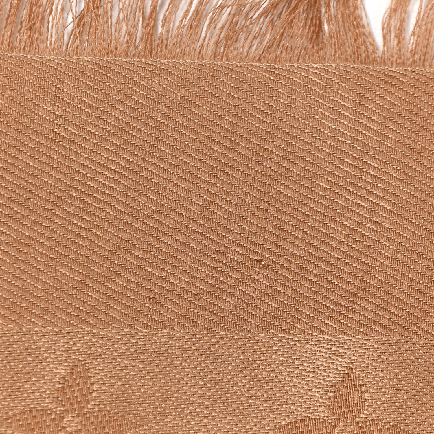 Louis Vuitton Silk Wool Monogram Shine Shawl Caramel 12 of 14