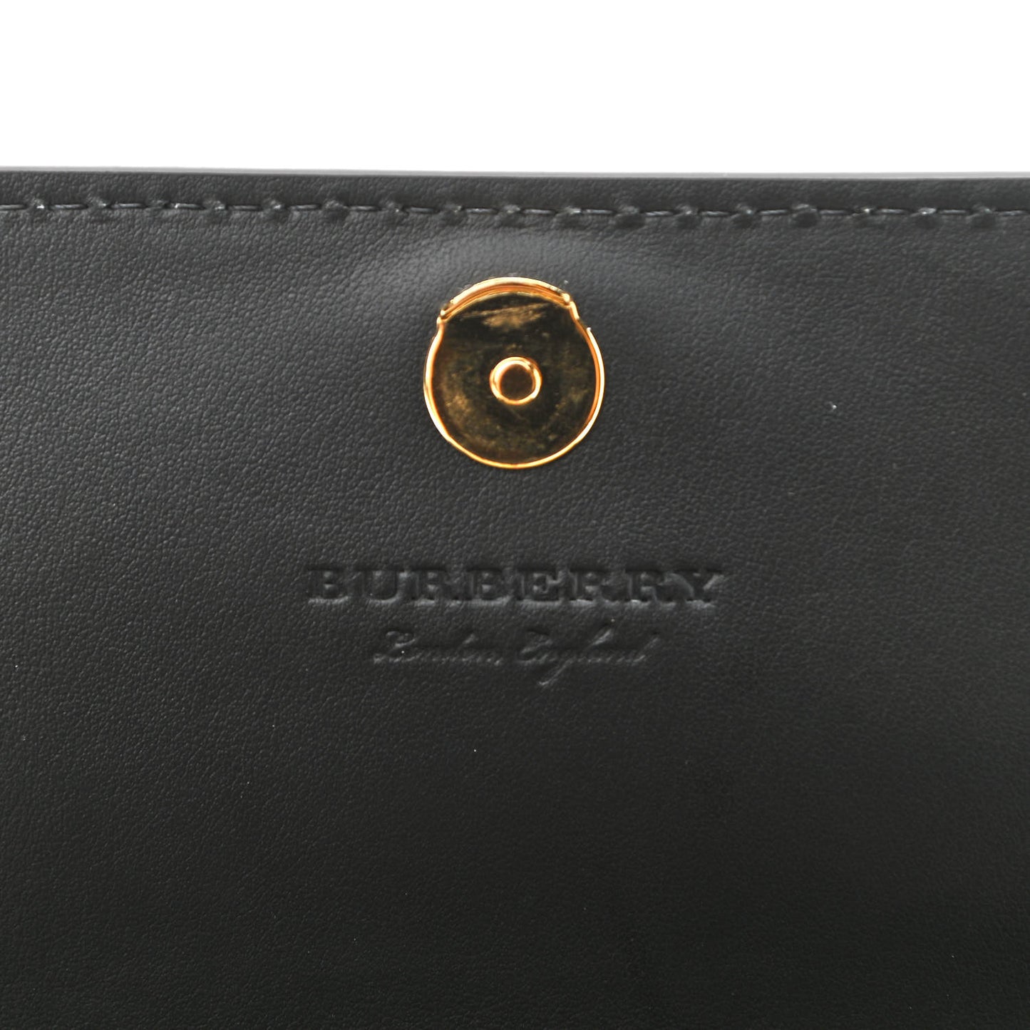 Derby Calfskin House Check Wallet On Chain Black