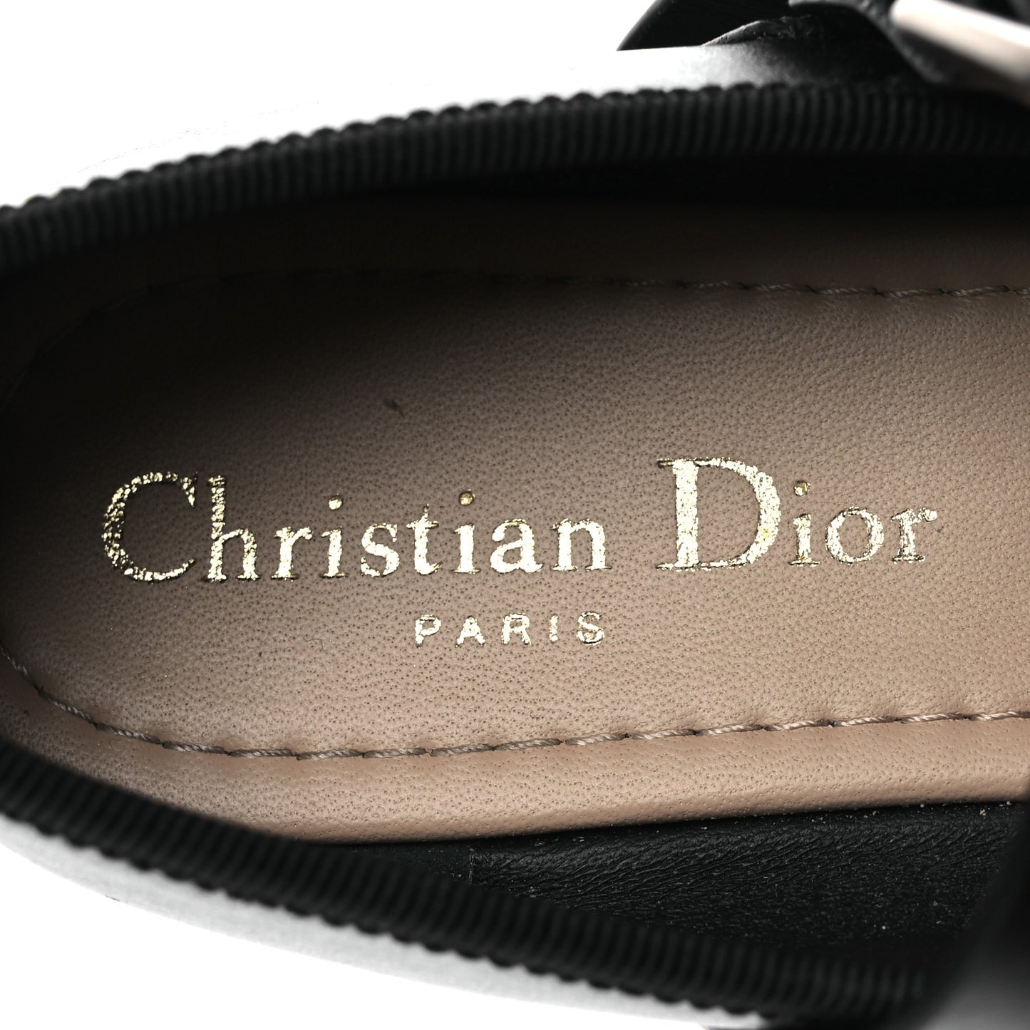 Calfskin Punk Ballet Flats 36 Black