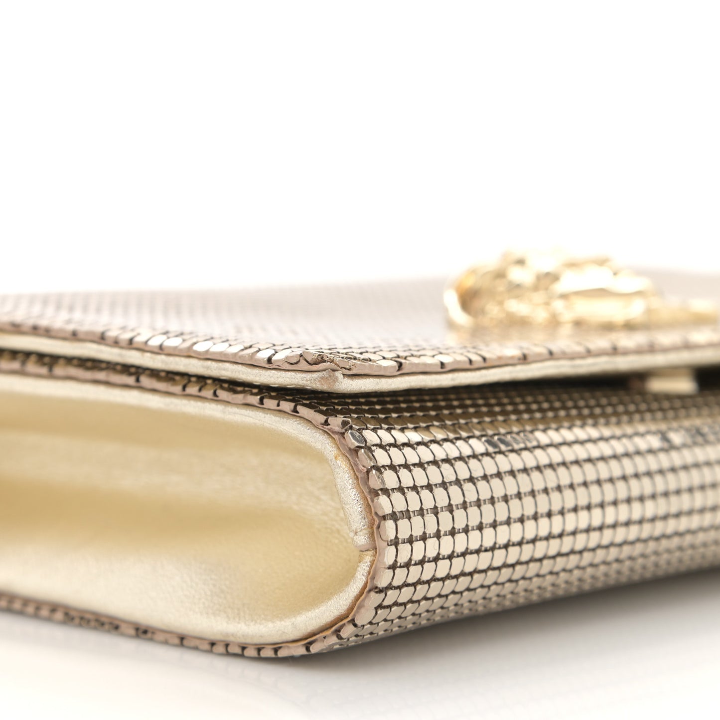 Chainmail Palazzo Evening Bag Gold