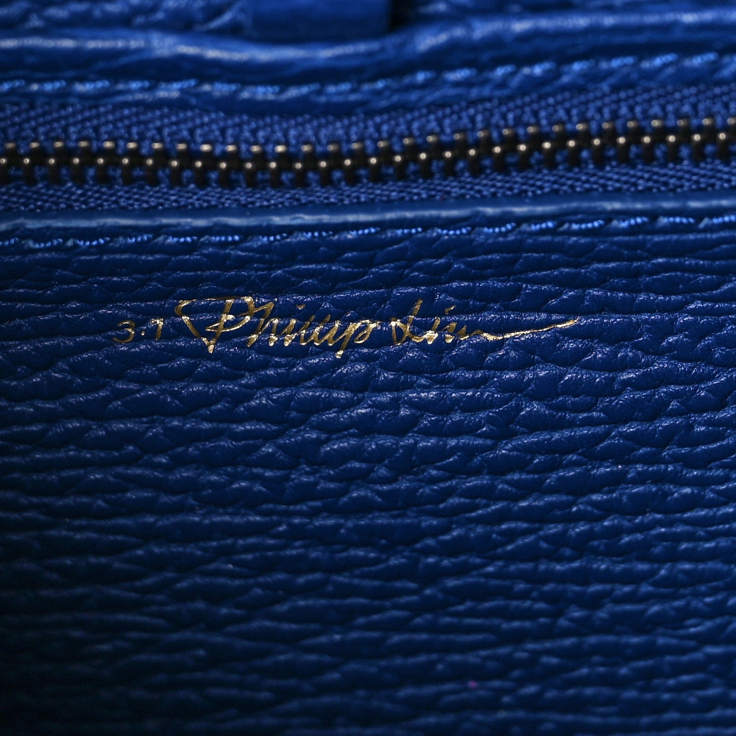 Textured Calfskin Mini Pashli Satchel Cobalt