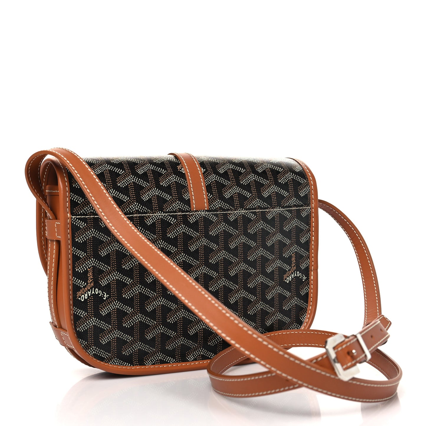 Goyardine Belvedere II PM Messenger Bag Black Gold