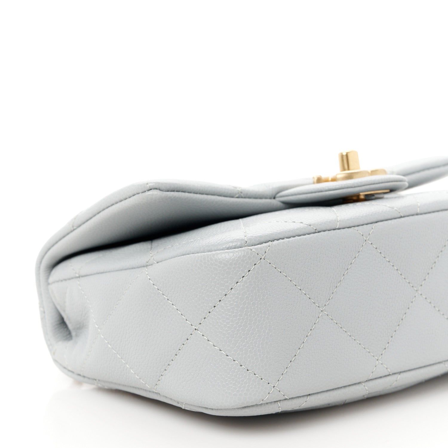 Chanel Caviar Quilted Mini Sweetheart Flap Grey 10 of 12