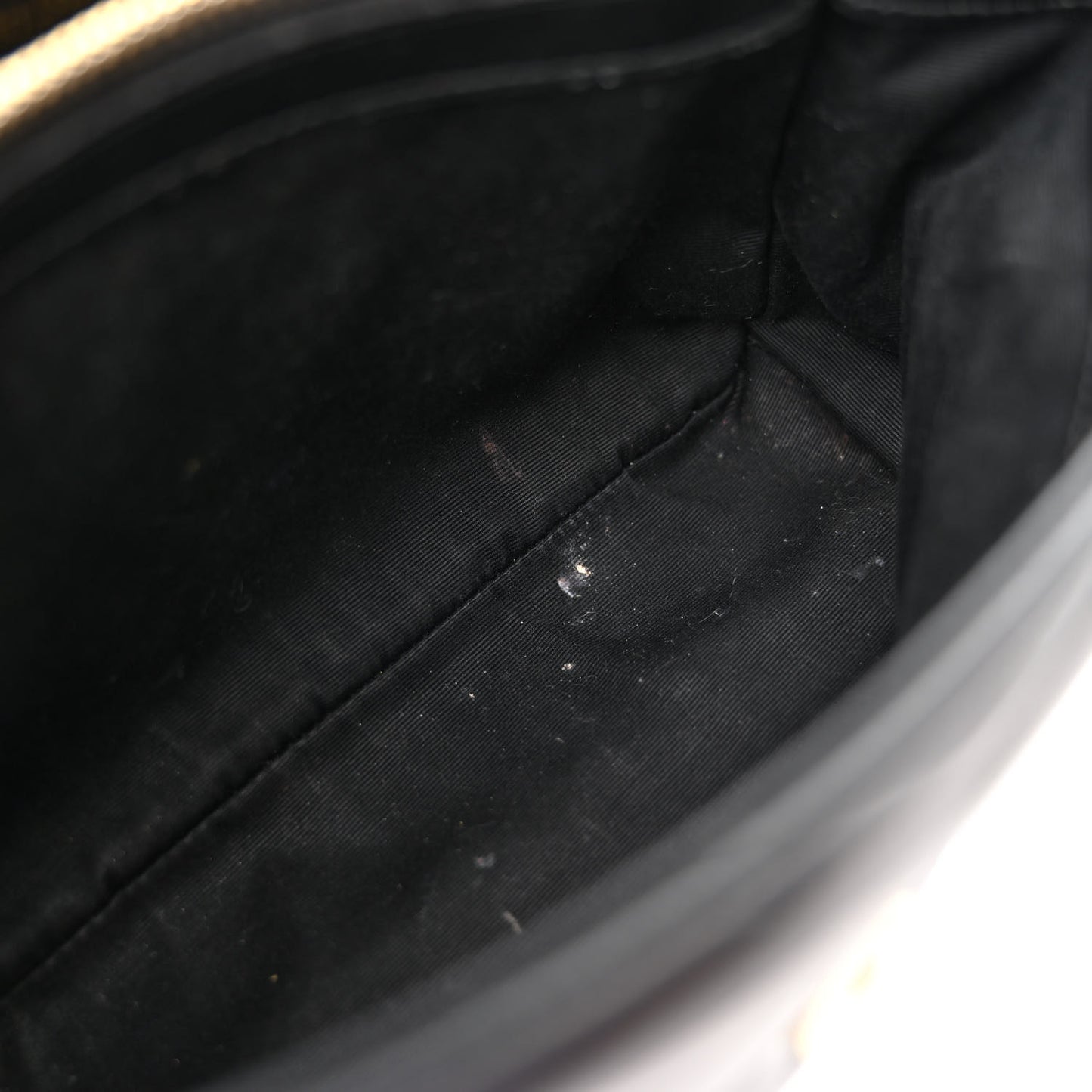 Calfskin Y Quilted Monogram Small Loulou Chain Satchel Black