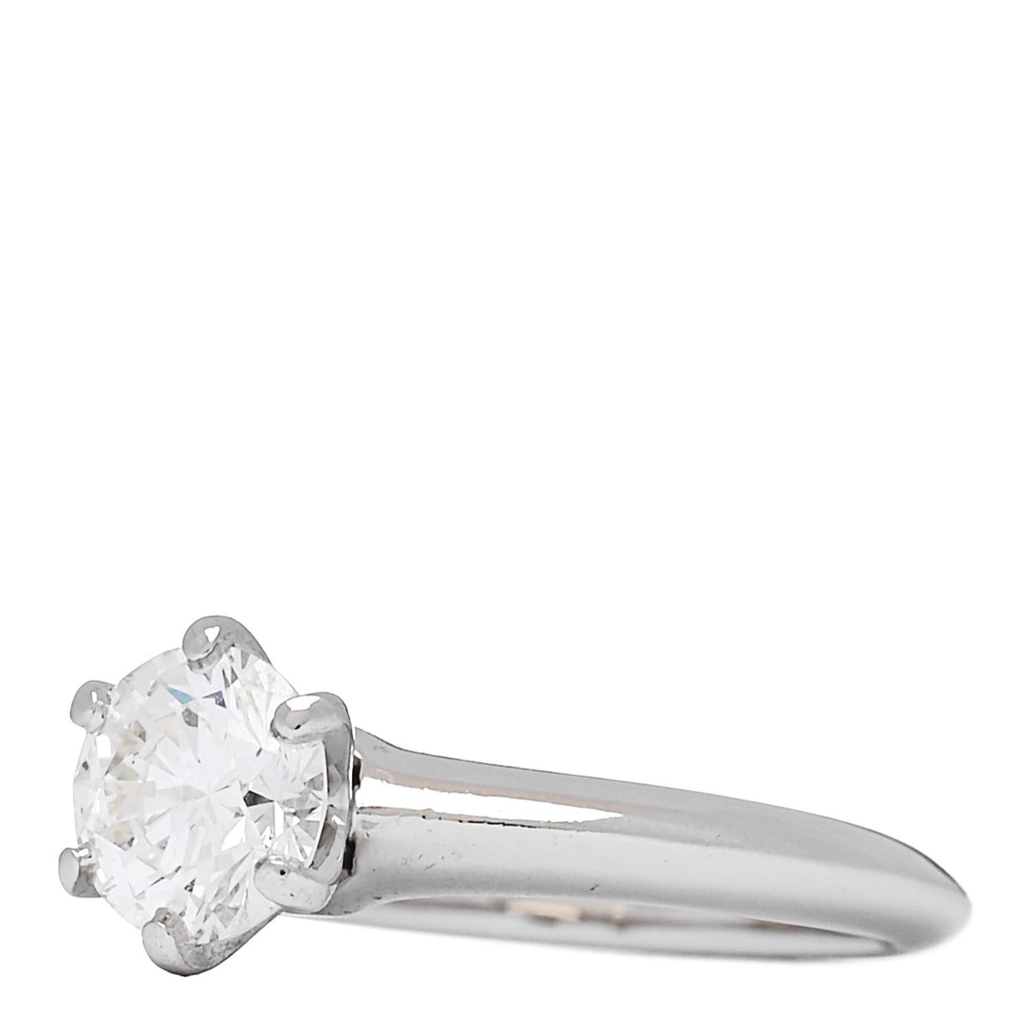 Platinum Diamond 1.02ct Solitaire Engagement Ring 48 4.5