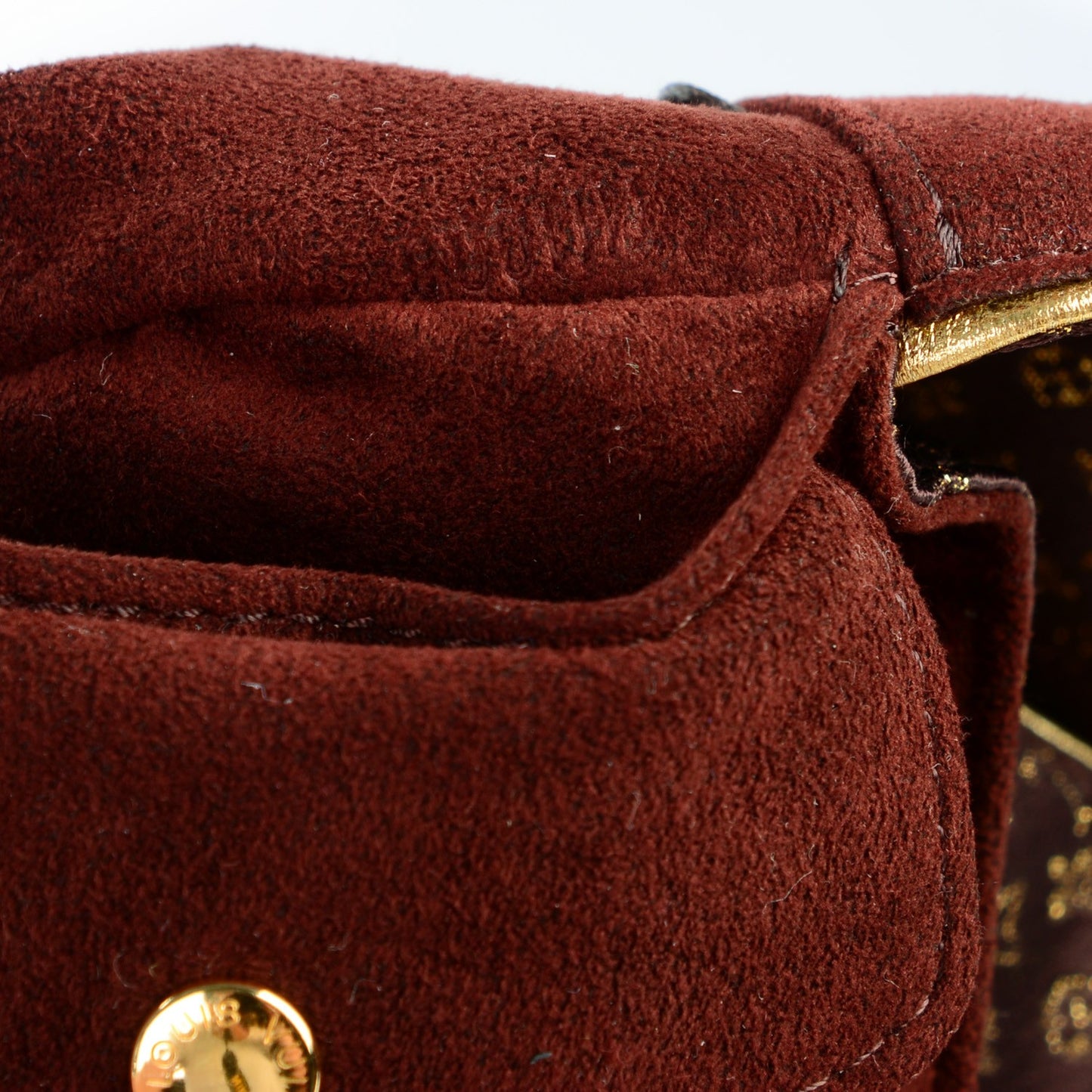 Satin Monogram Aumoniere Jewelry Roll Case