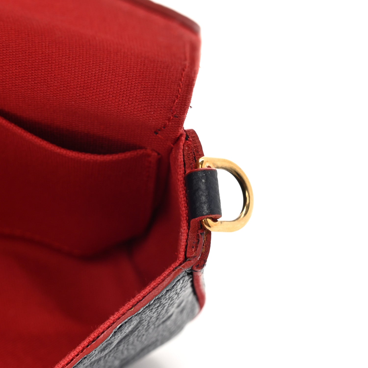 Louis Vuitton Empreinte Pochette Felicie Chain Wallet Marine Rouge 14 of 21