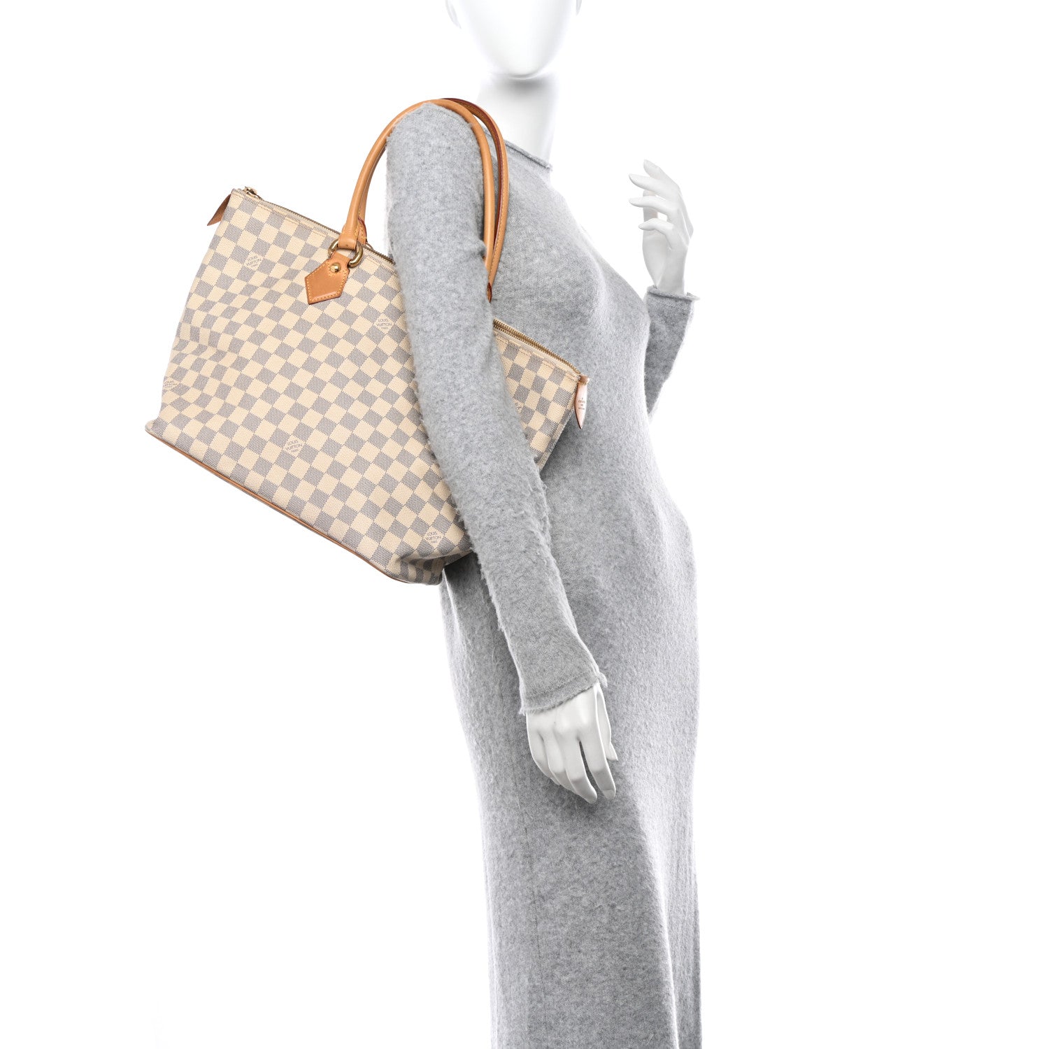 Louis Vuitton LOUIS VUITTON Damier Azur Saleya MM 2 of 12