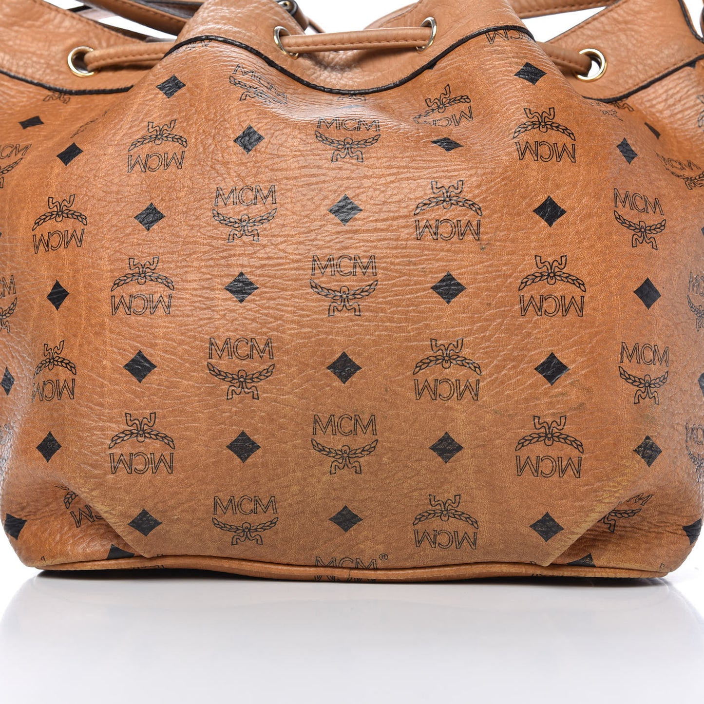 Visetos Essential Drawstring Bucket Bag Cognac