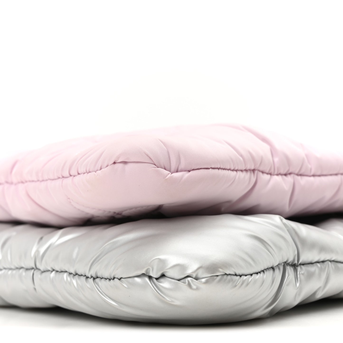 Econyl Monogram Pillow Maxi Multi Pochette Accessories Silver Pale Pink