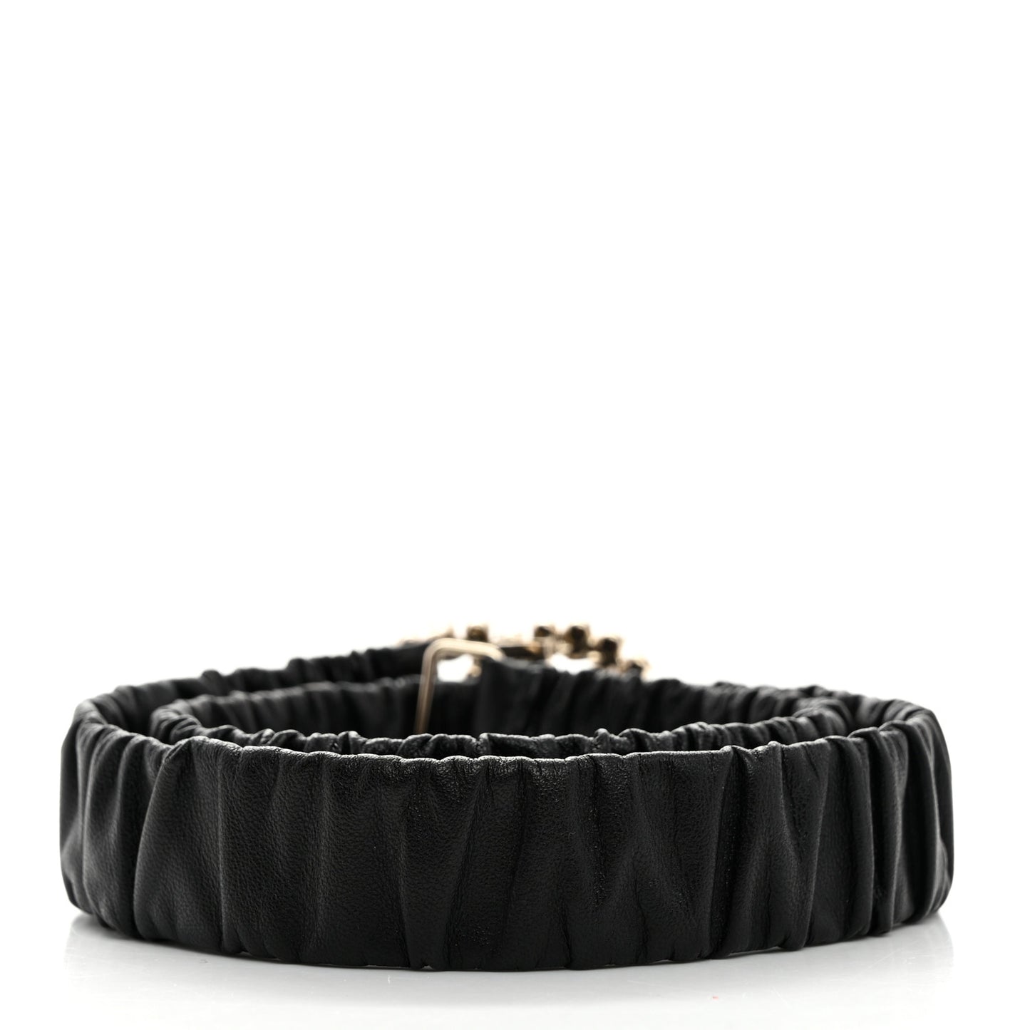 Calfskin Crystal CC Belt 75 30 Black