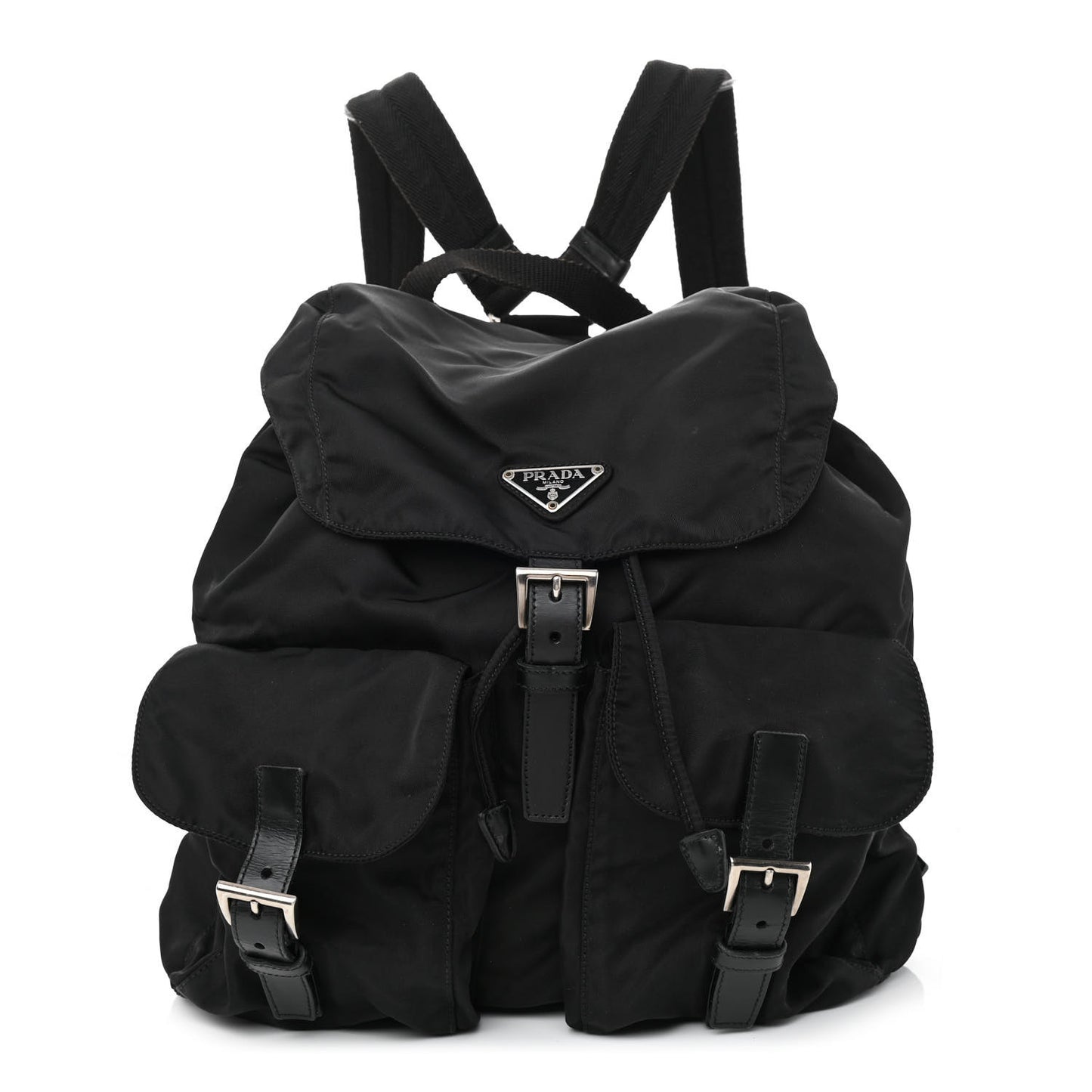 Nylon Vela Medium Backpack Black