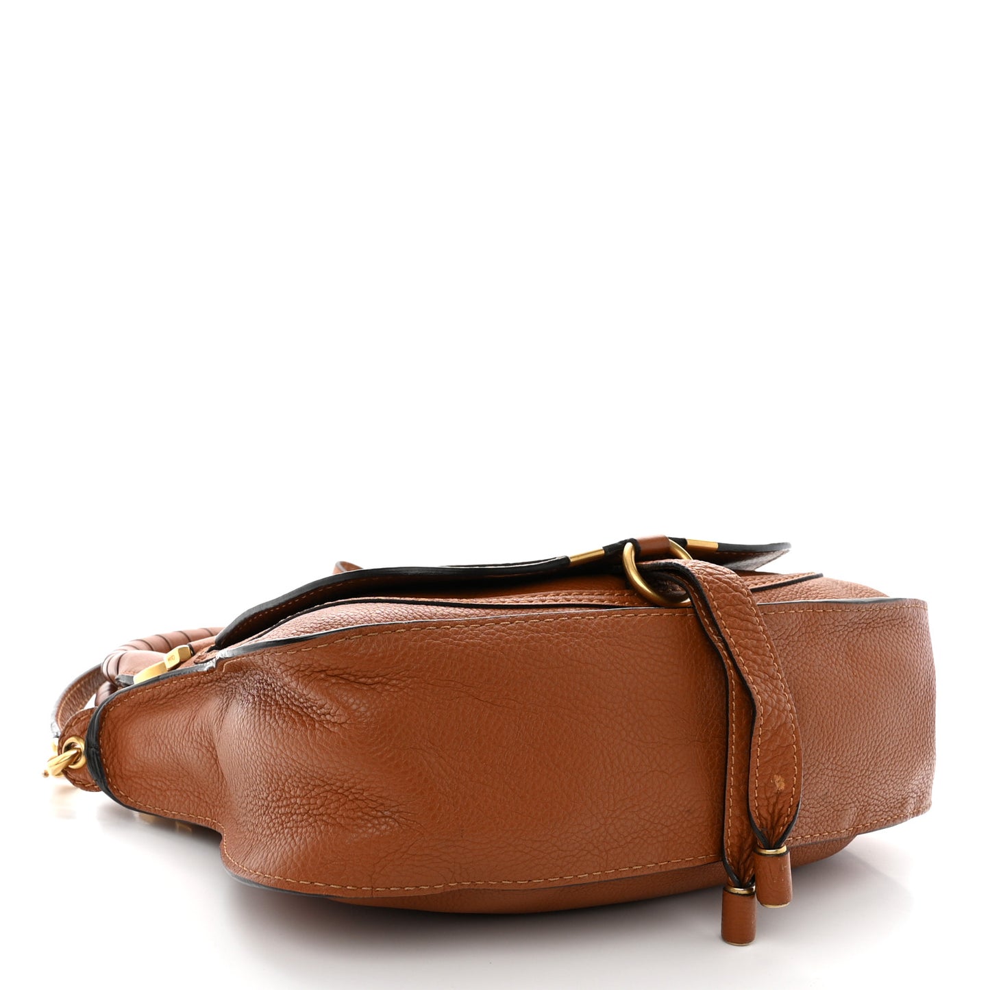 Calfskin Small Marcie Satchel Tan