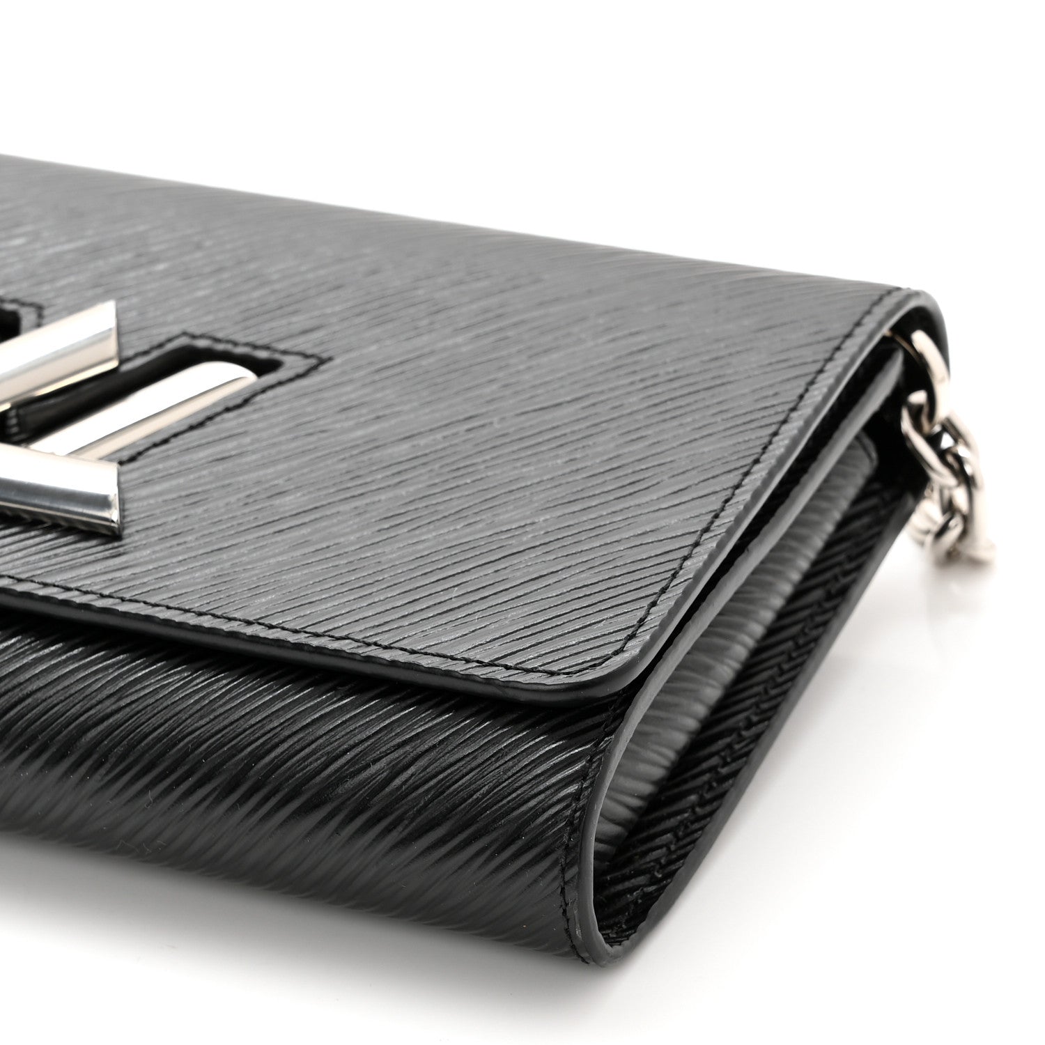 Louis Vuitton Epi Twist Chain Wallet Black 10 of 10