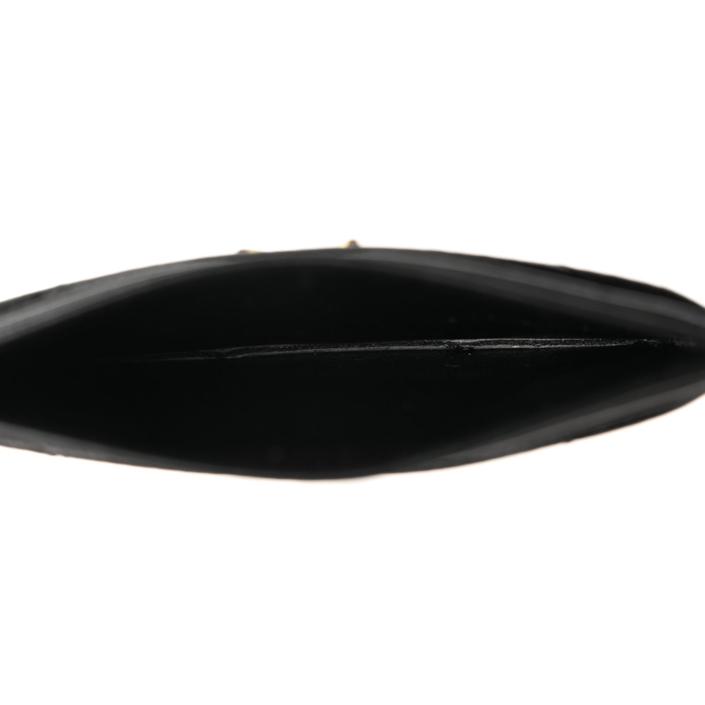 Grain De Poudre Matelasse Chevron Monogram Credit Card Case Black