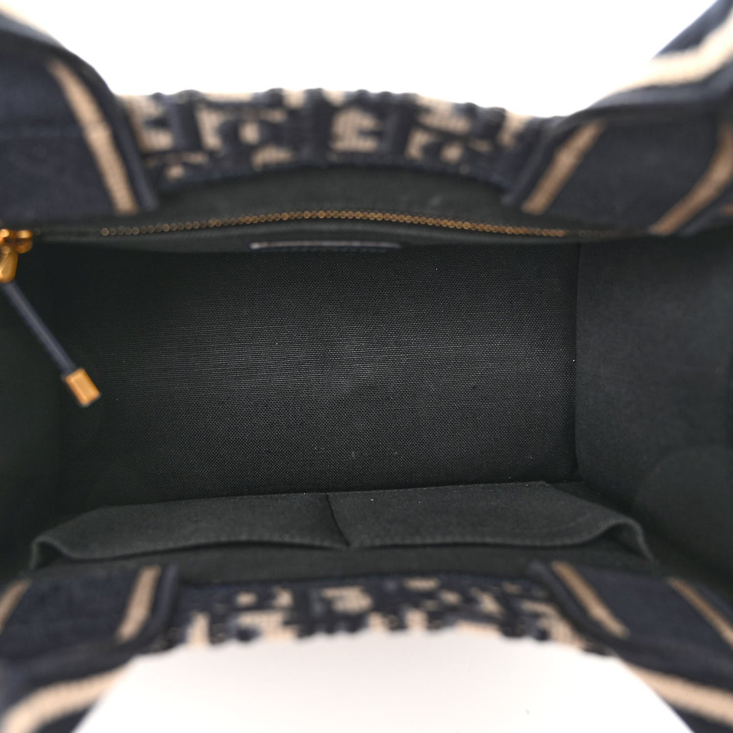 Oblique Calfskin Small Book Tote With Strap Blue Multicolor