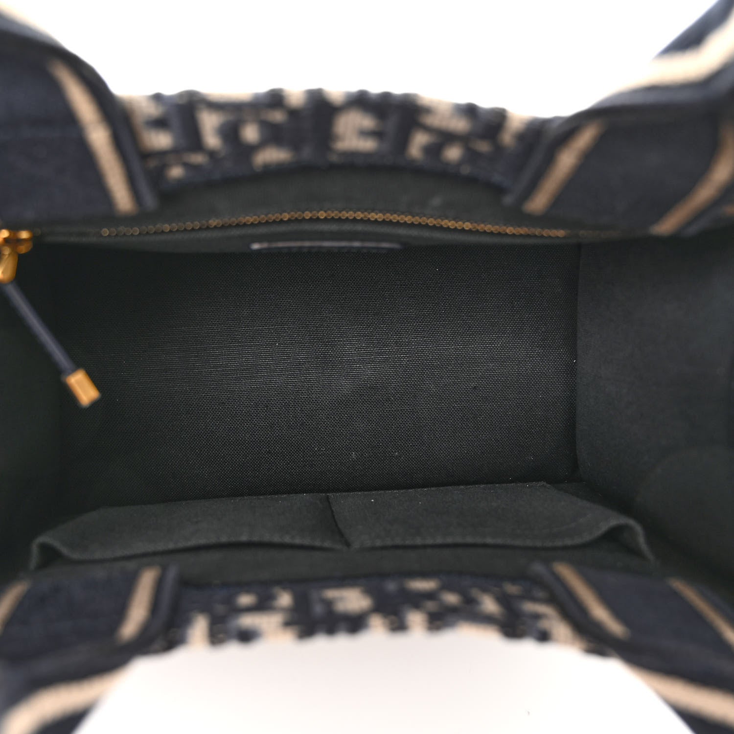 Christian Dior Oblique Calfskin Small Book Tote With Strap Blue Multicolor 8 of 9