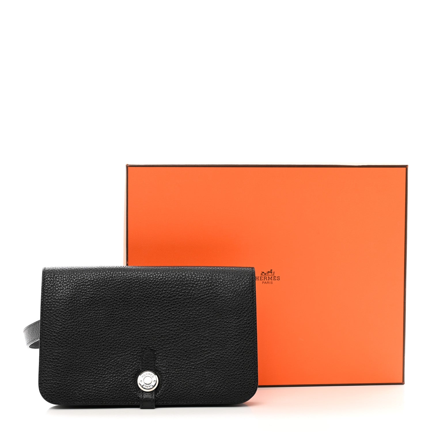 Hermes Togo Dogon Wallet Waist Pouch Black 10 of 11