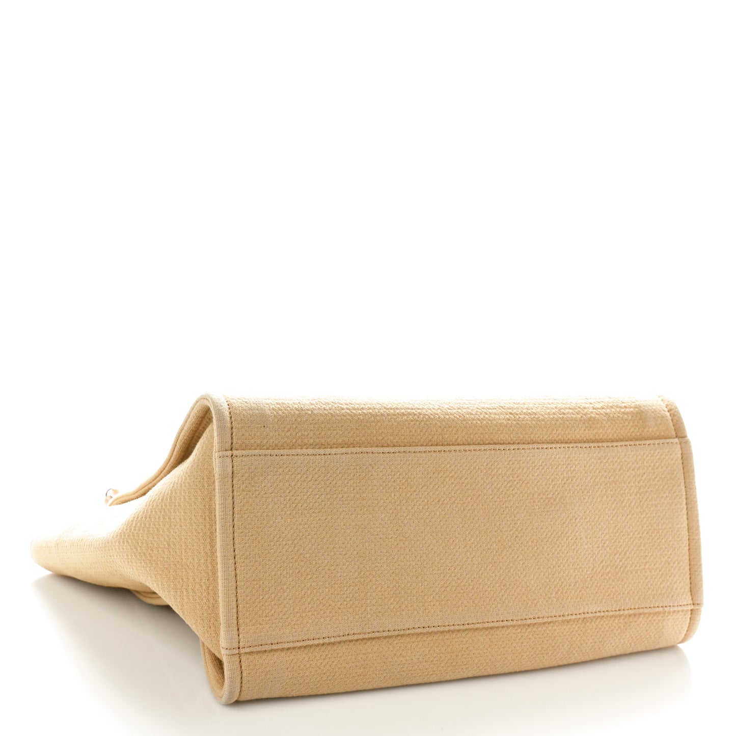 Mixed Fibers Medium Deauville Tote Beige