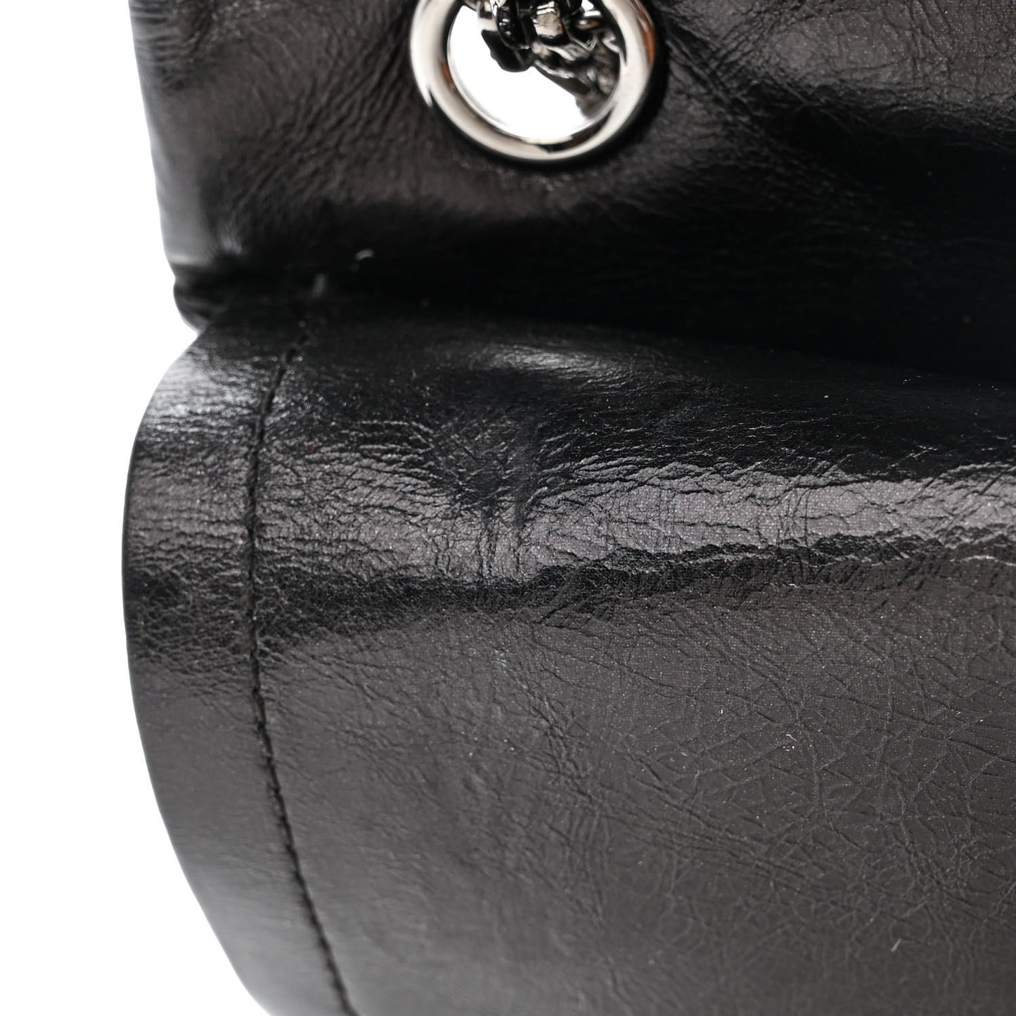 Aged Calfskin Quilted 2.55 Reissue 226 Flap Black