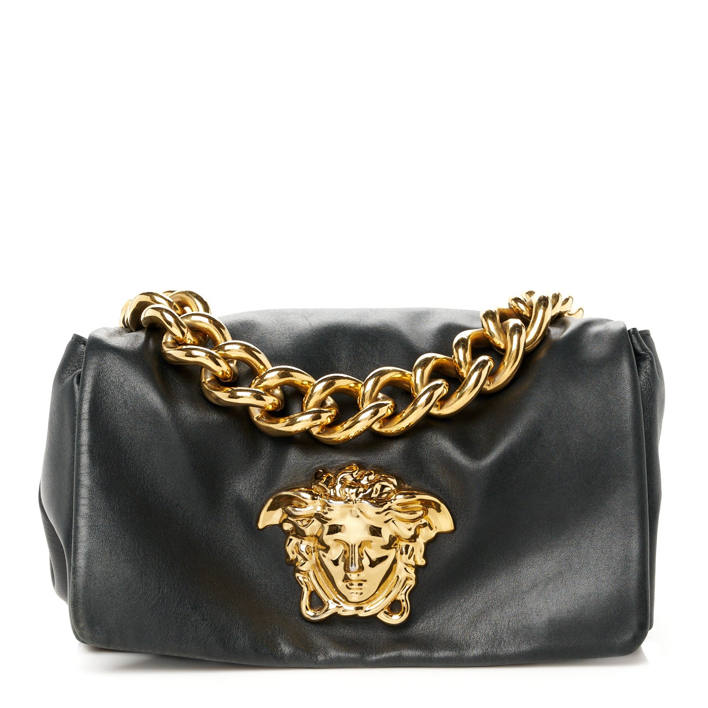 Nappa Palazzo Sultan Shoulder Bag Black