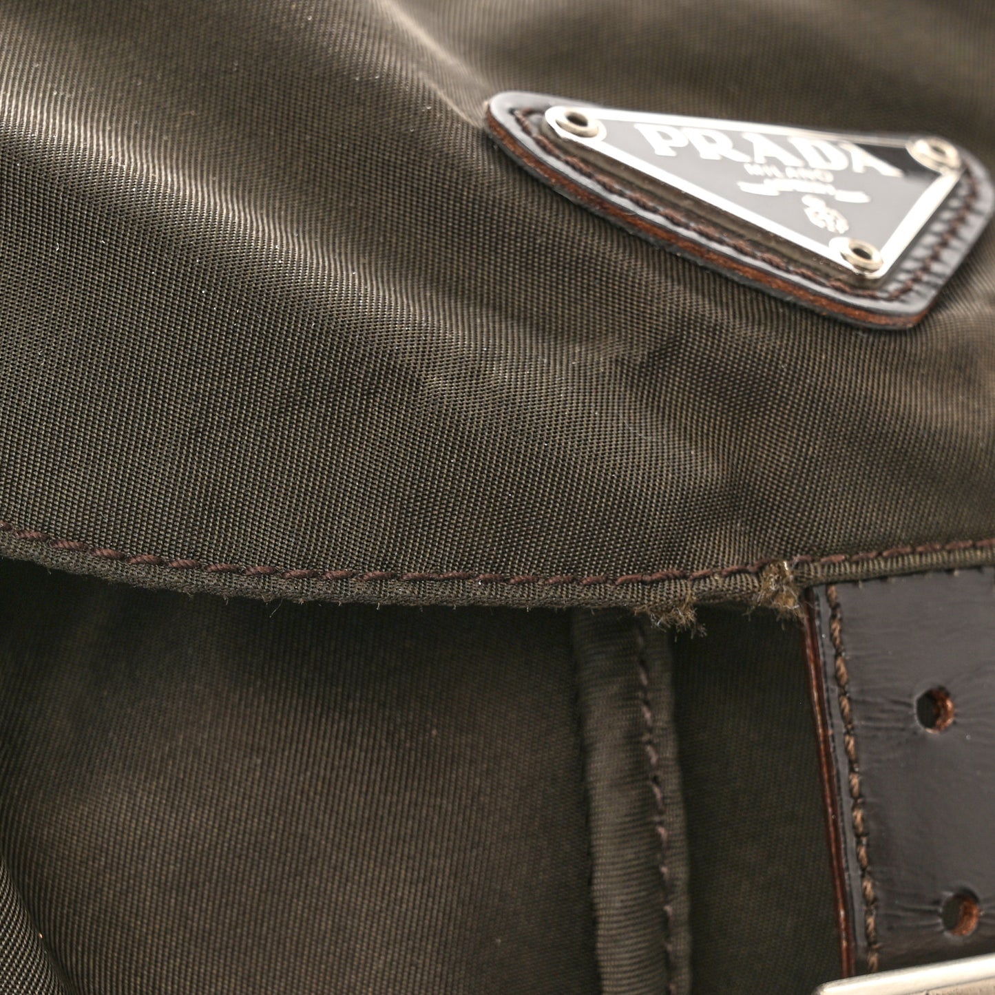 Nylon Vela Small Backpack Ebano