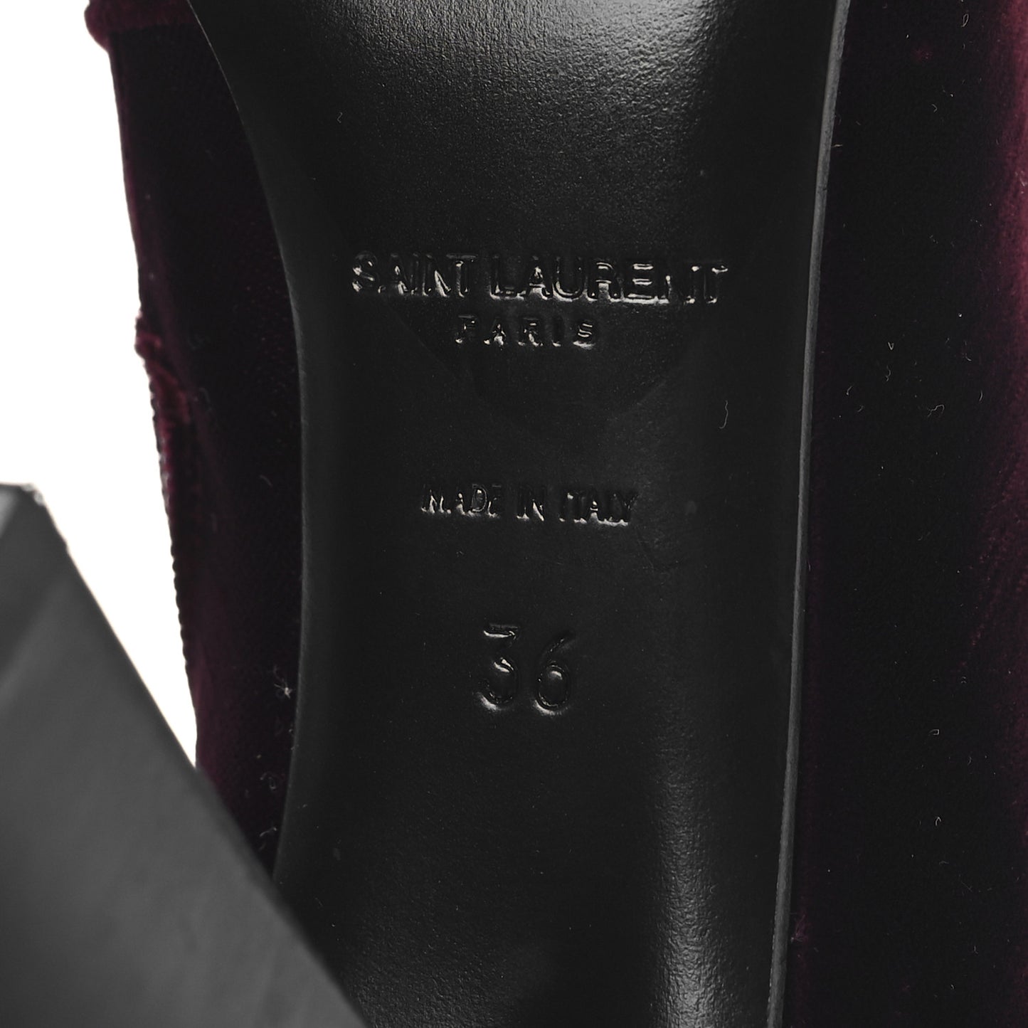 Velvet Lily Thigh High Boots 36 Burgundy