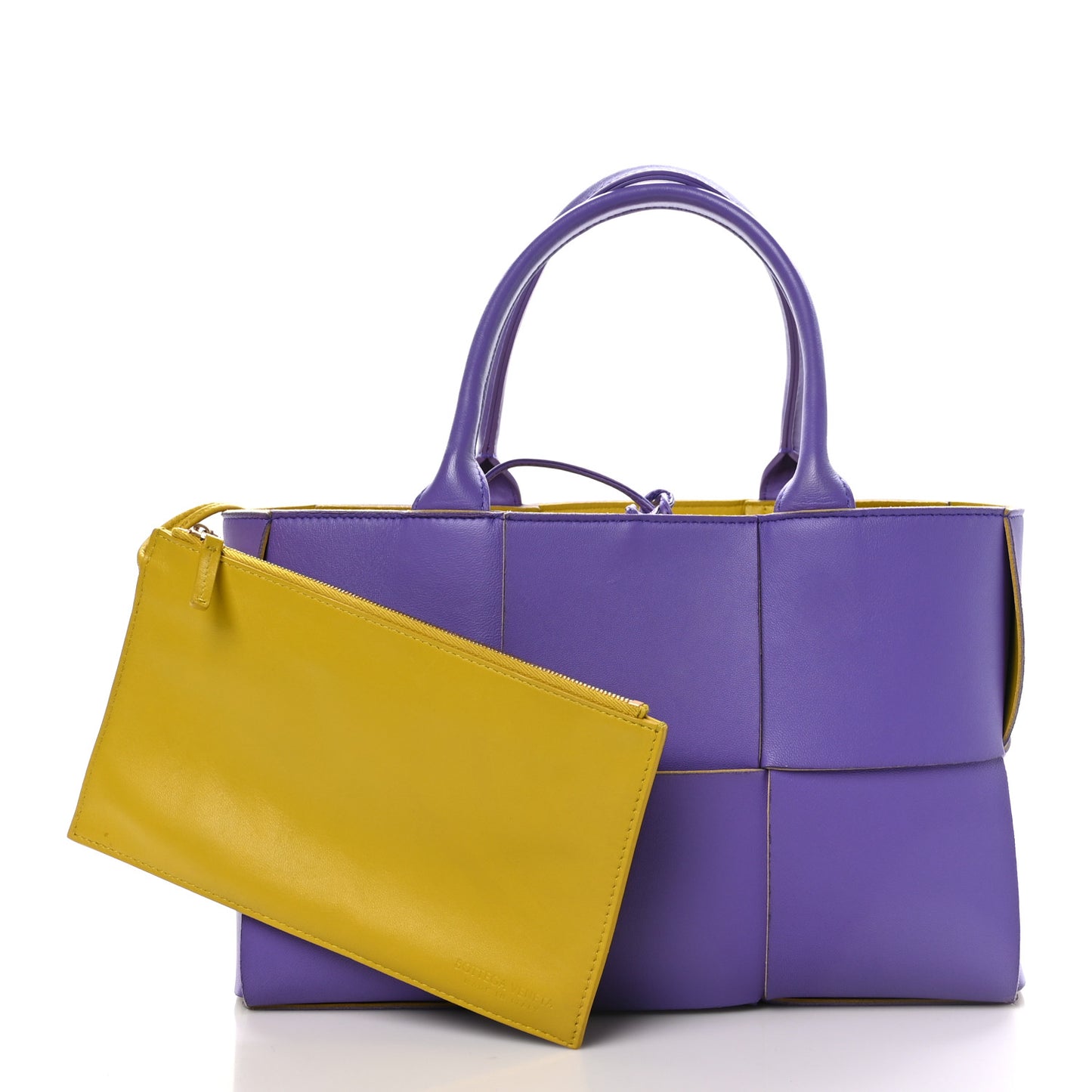 Nappa Maxi Intrecciato Small Arco Tote Purple