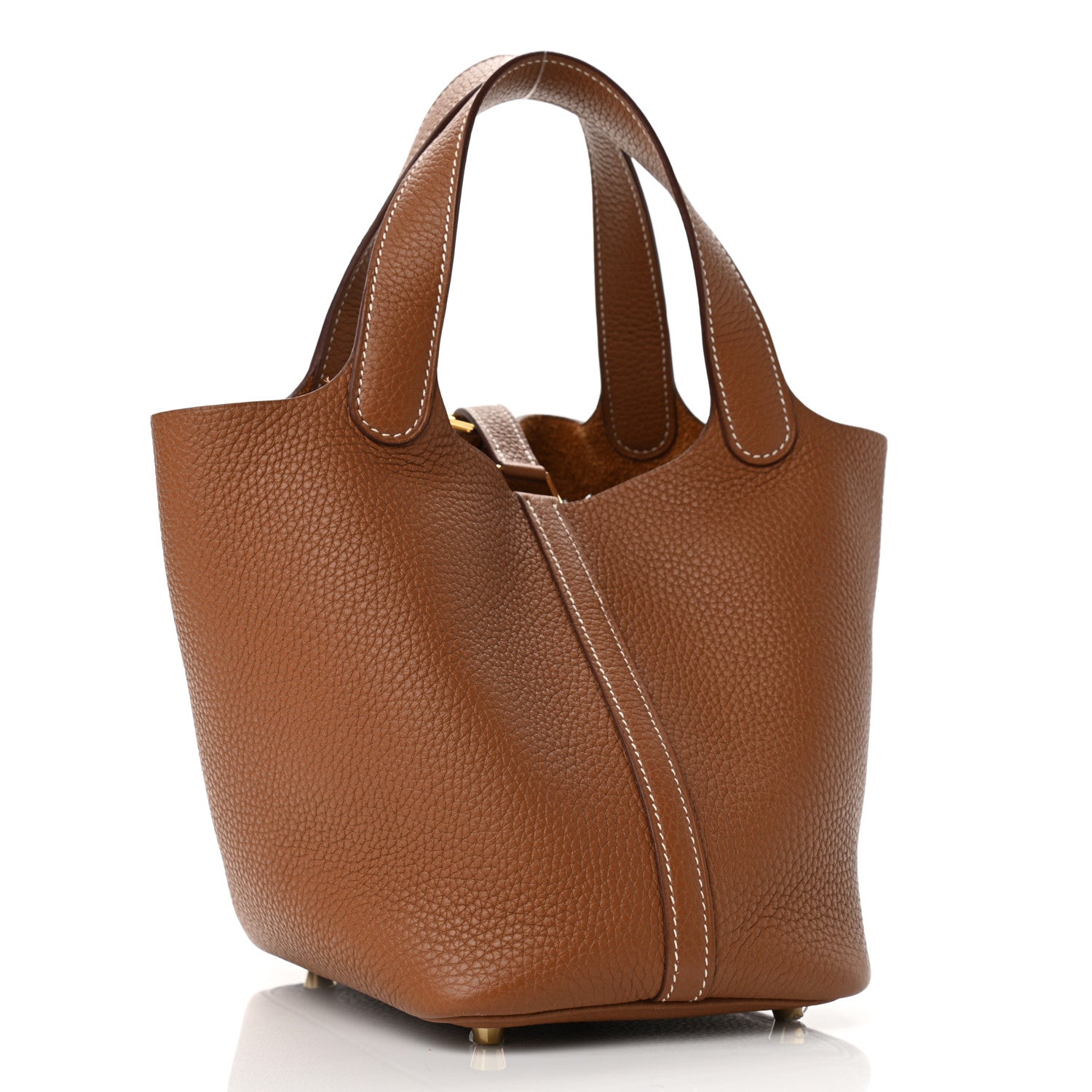 Hermes Taurillon Clemence Picotin Lock 18 PM Gold 3 of 12