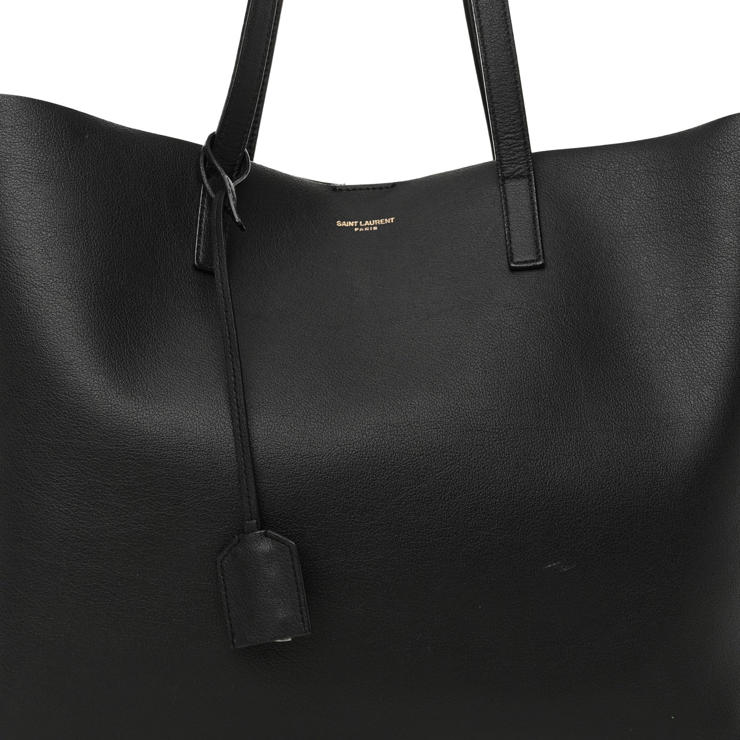 Calfskin Large Shopping Tote Black
