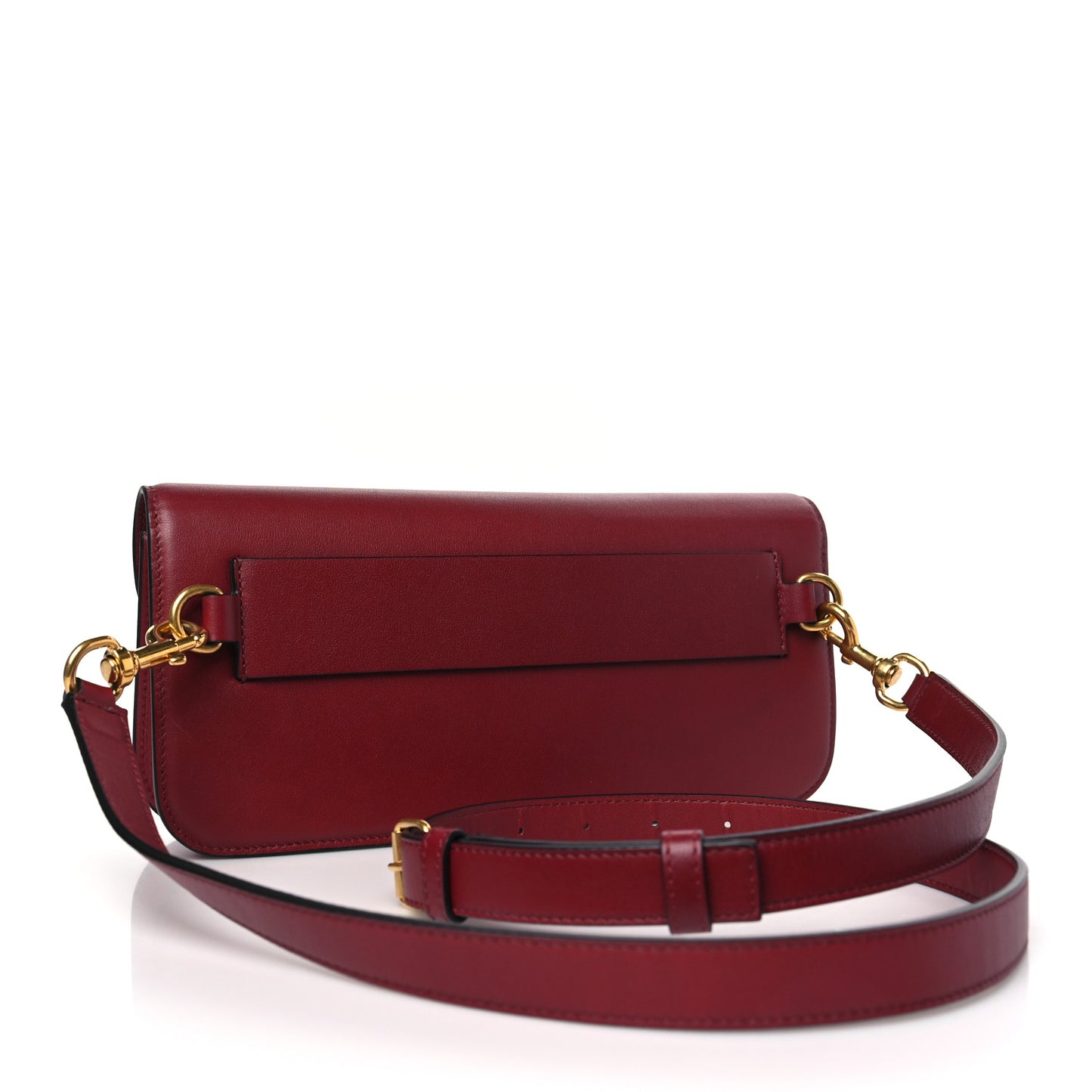Calfskin Vlogo Loco Crossbody Bag Dark Red