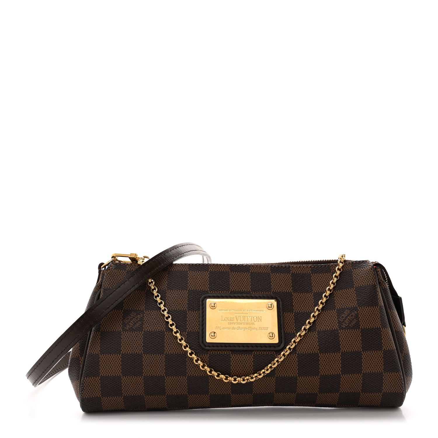 Louis Vuitton Damier Ebene Eva Clutch 1 of 10