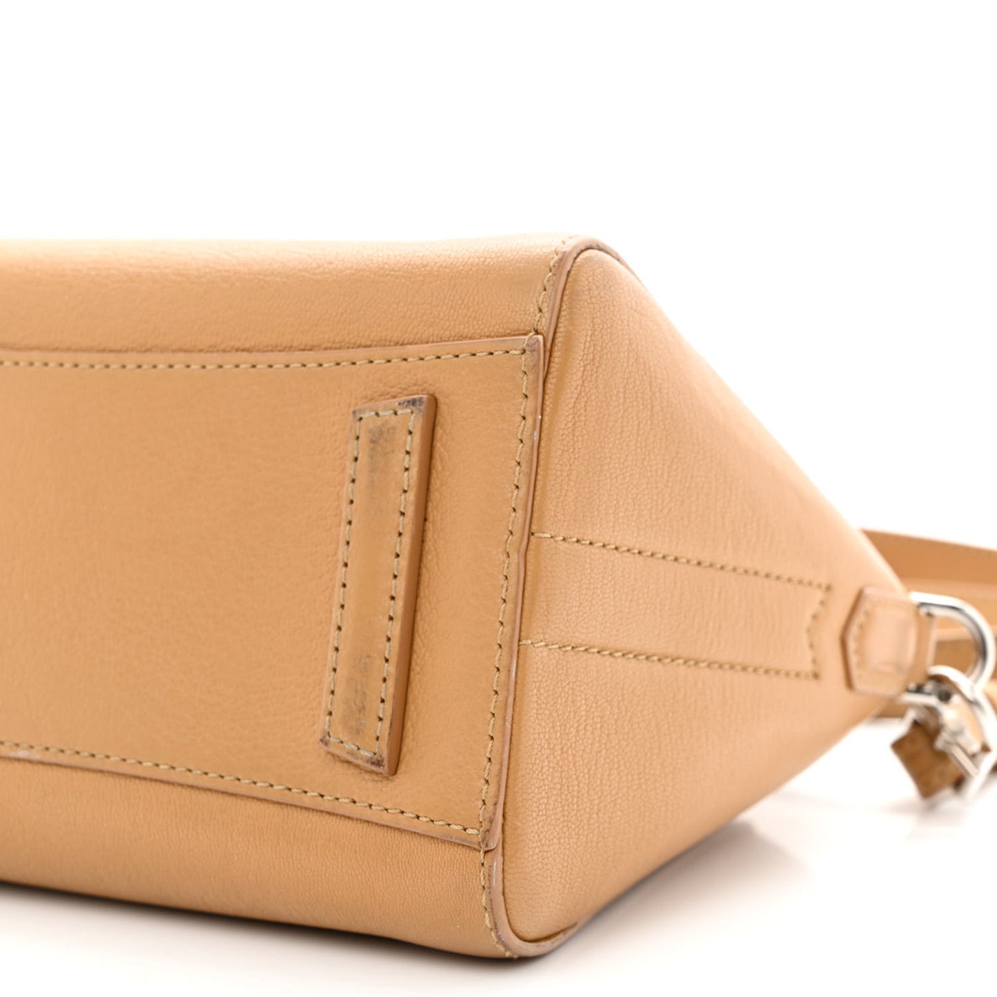 Sugar Goatskin Mini Antigona Light Beige