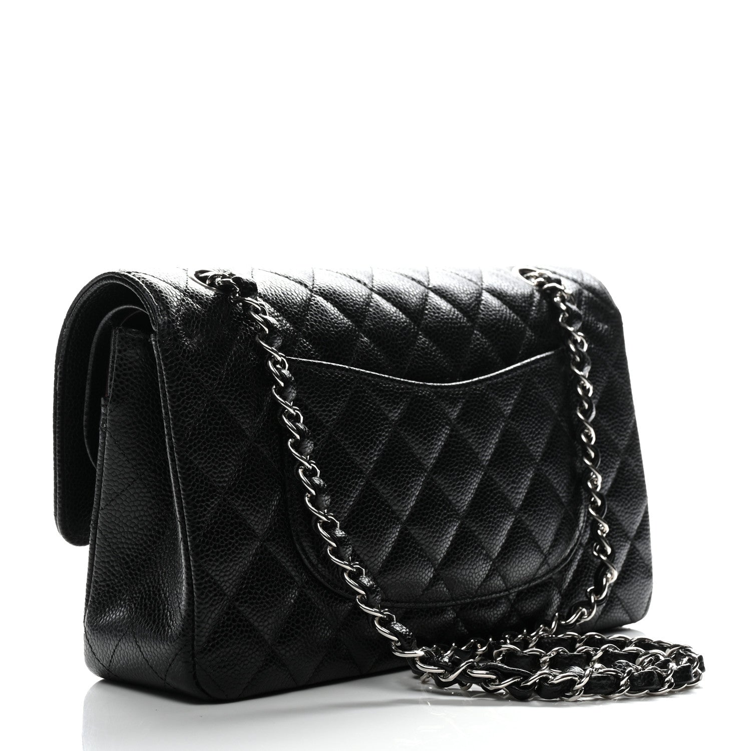 Chanel Caviar Quilted Medium Double Flap Black 3 of 10