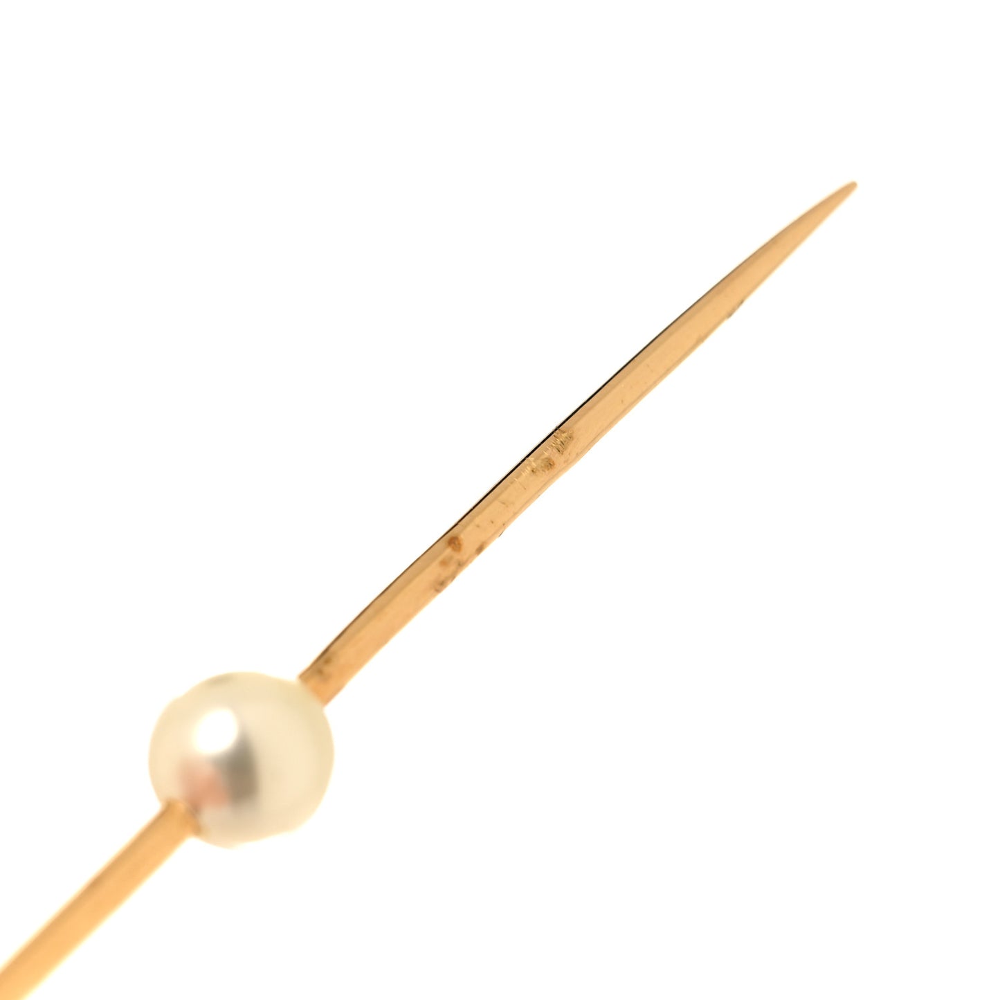 Pearl Crystal Star Needle Dangle Chain Earrings Gold