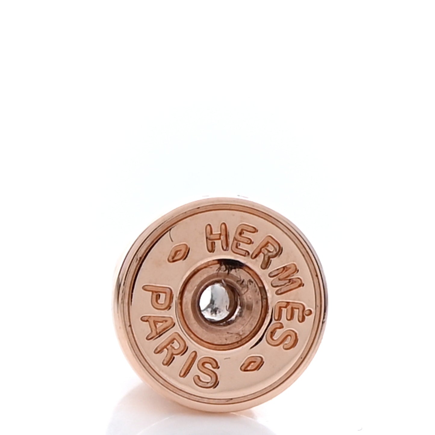 Rose Gold Lacquered Pop H Earrings Rose Dragee