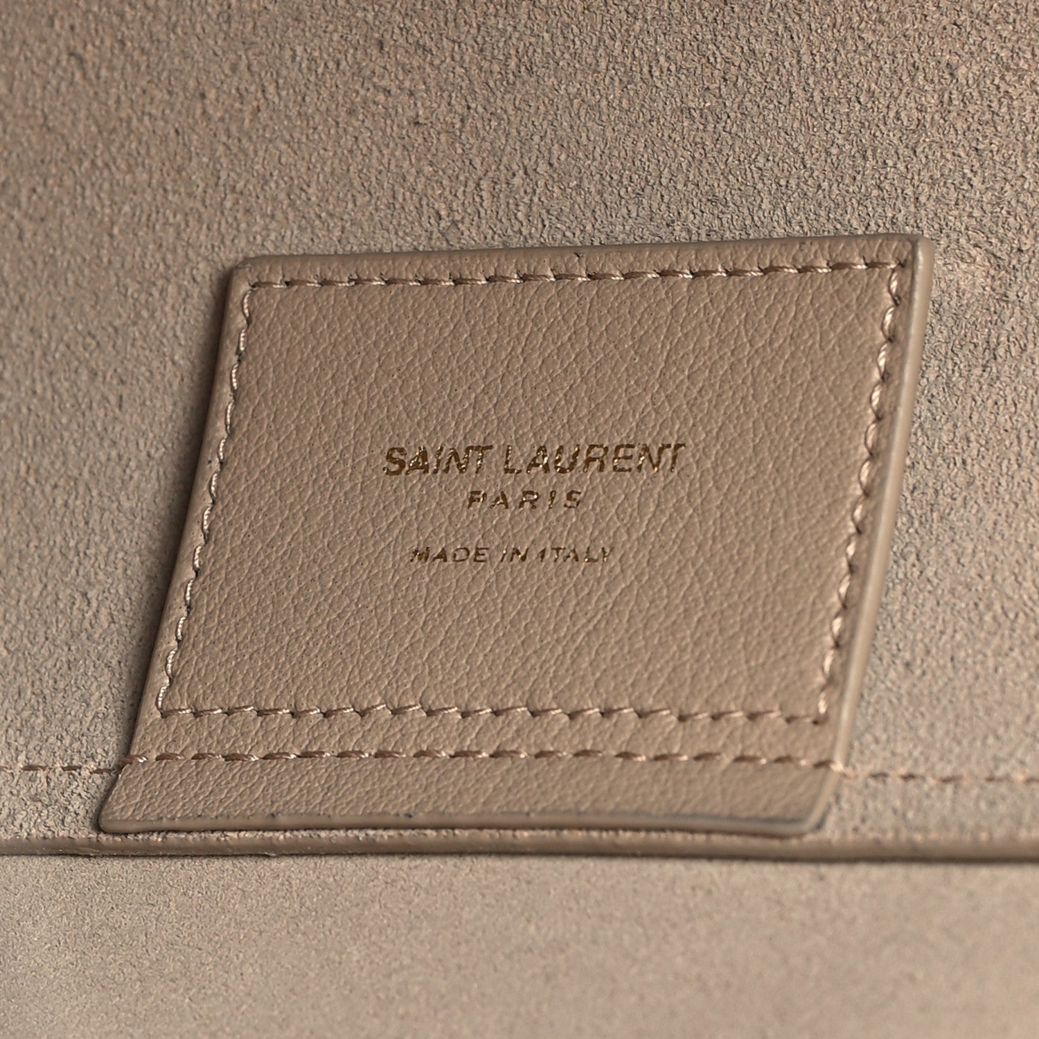 Saint Laurent Calfskin Large Shopping Tote Dark Beige 7 of 11