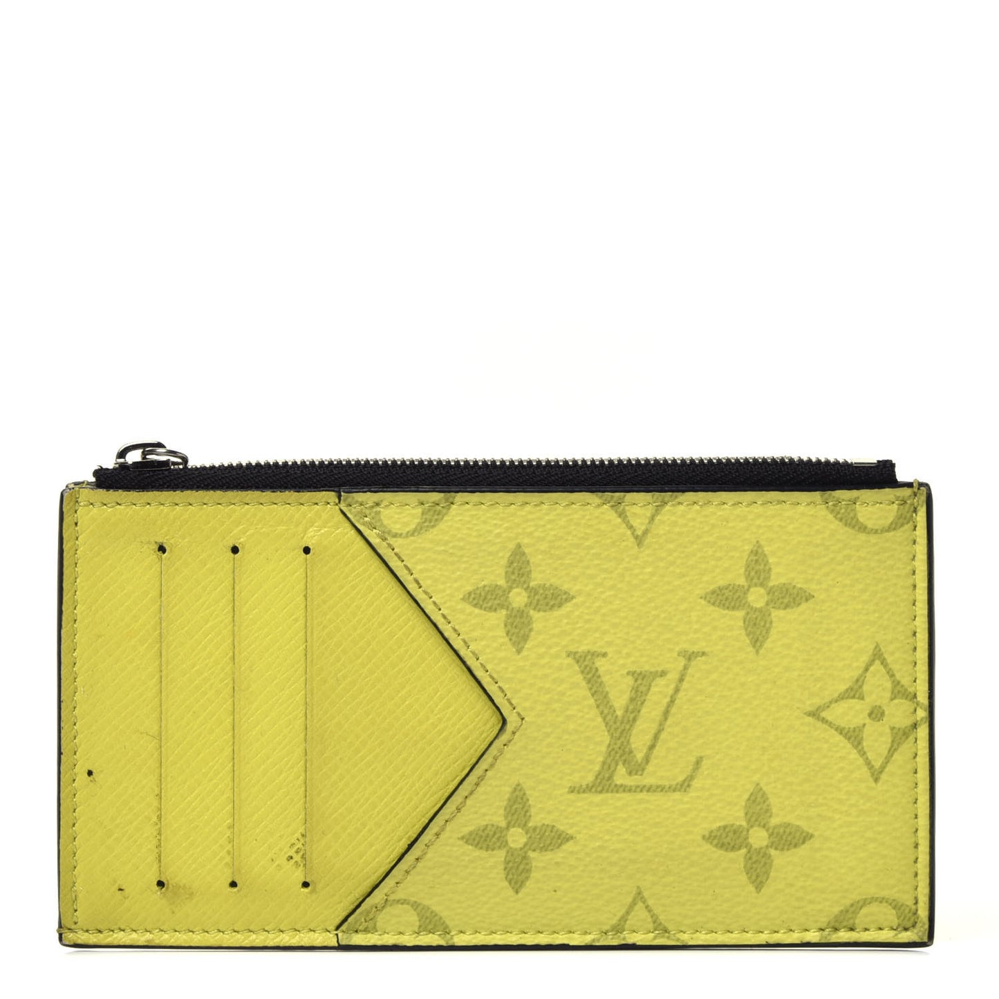 Monogram Taiga Coin Card Holder Yellow