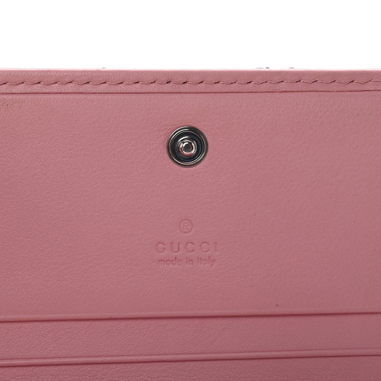 Snakeskin GG Marmont Card Case Wallet Perfect Pink