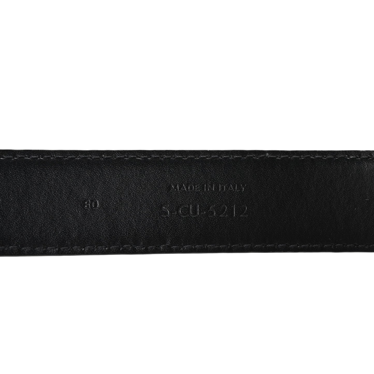 Taurillon Calfskin Medium Triomphe Belt 80 32 Black
