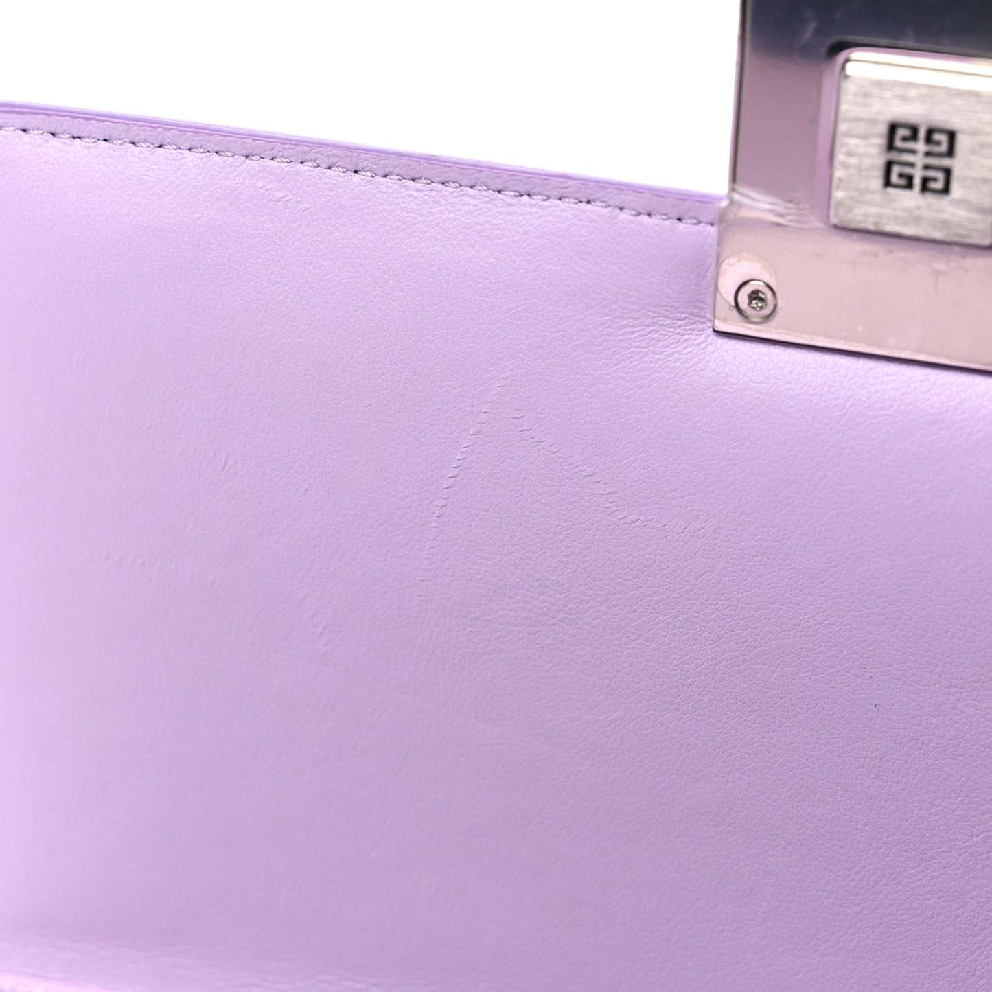 Patent 4G Medium Padded Crossbody Bag Lilac