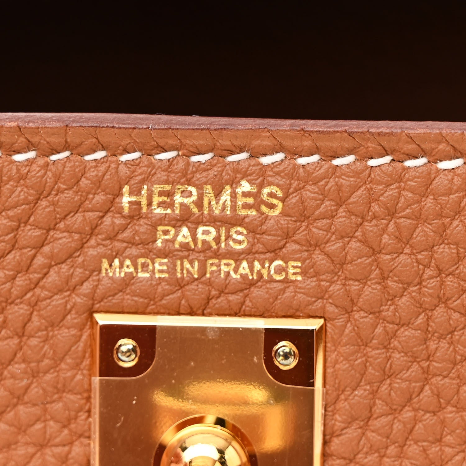 Hermes Togo Kelly Retourne 25 Gold 6 of 15